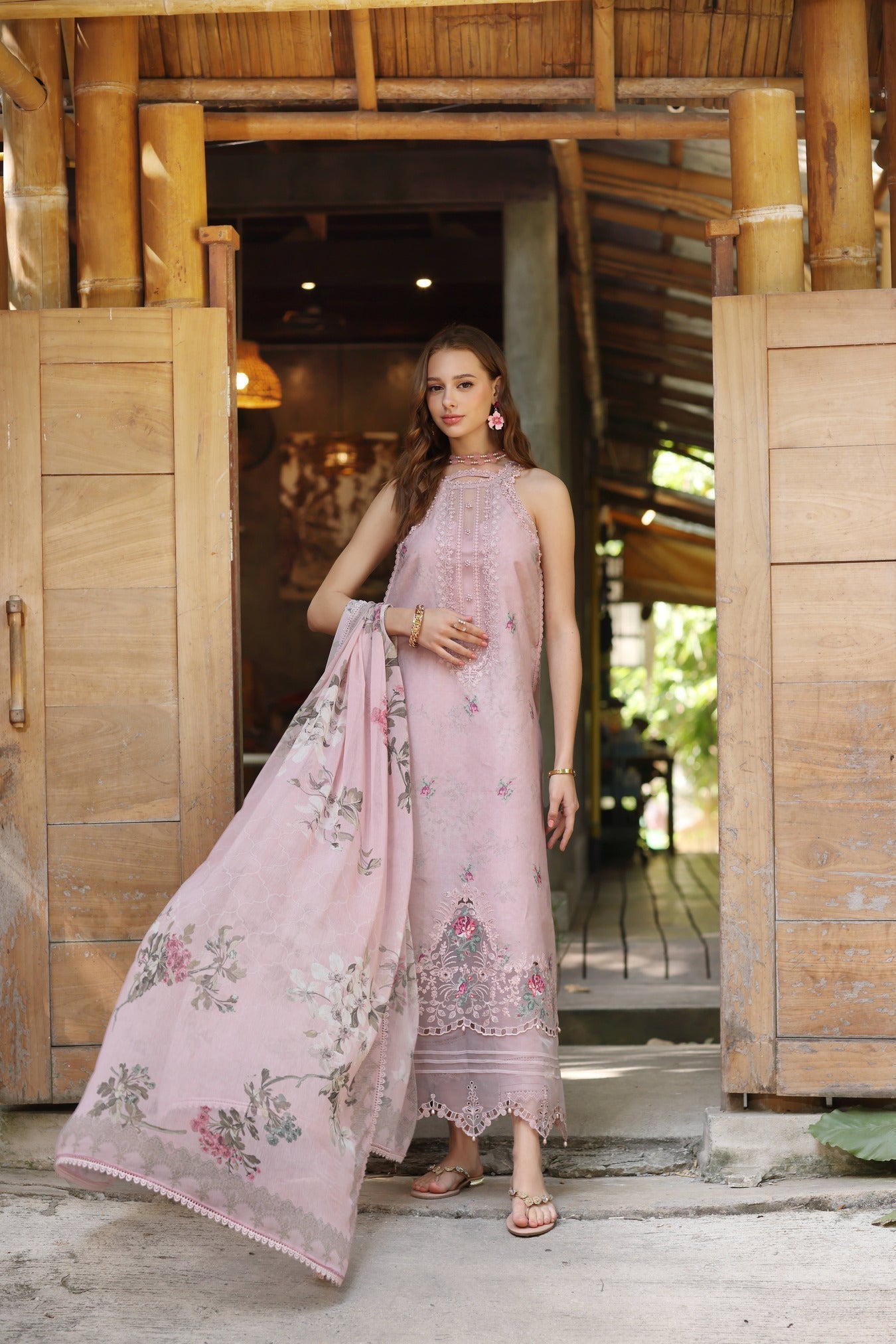 Noor by Saadia Asad | Eid Luxe Printedkari | D2-B - by - Libasekhas UK - Registered Vendor of : Noor by Saadia Asad - 100% Original Designer Dresss