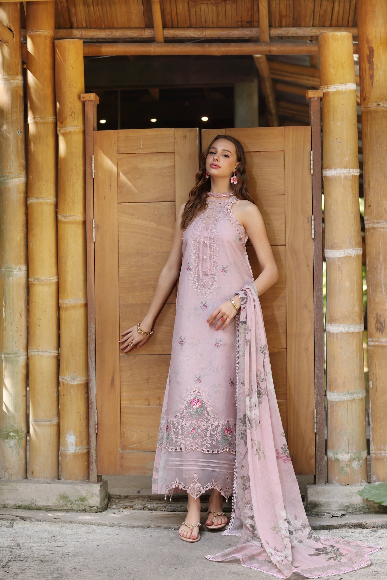 Noor by Saadia Asad | Eid Luxe Printedkari | D2-B - by - Libasekhas UK - Registered Vendor of : Noor by Saadia Asad - 100% Original Designer Dresss