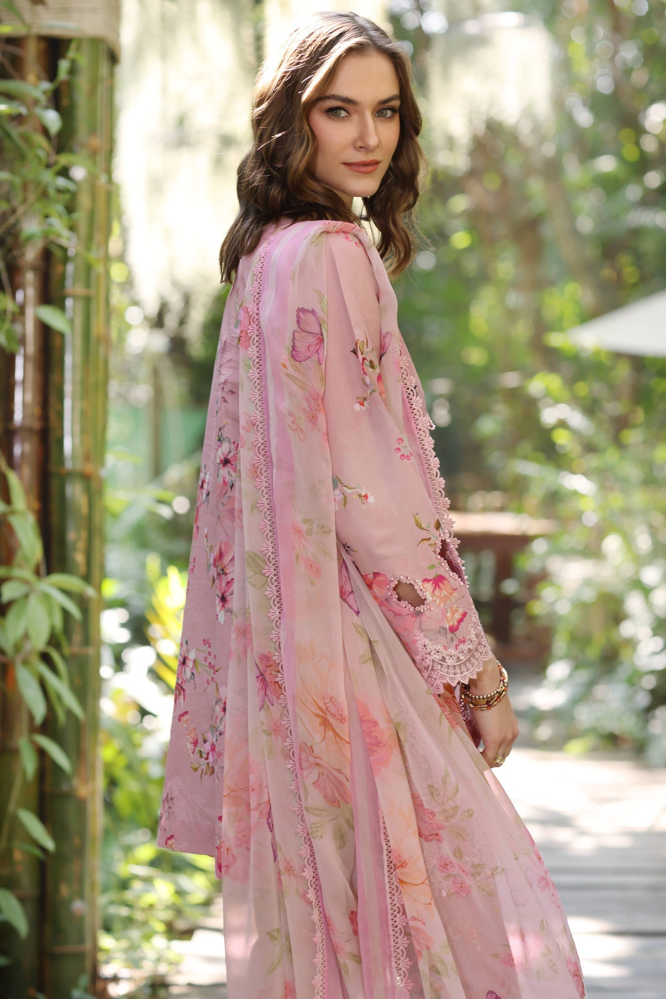 Noor by Saadia Asad | Eid Luxe Printedkari | D8-A - by - Libasekhas UK - Registered Vendor of : Noor by Saadia Asad - 100% Original Designer Dresss