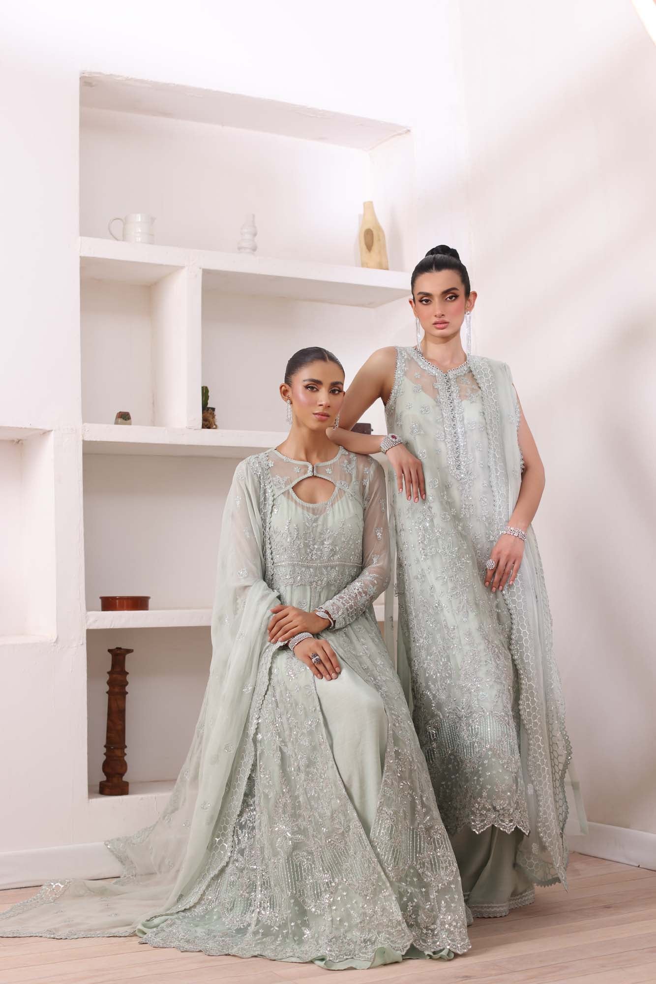 Noor by Saadia Asad | Noor Chiffon De Luxe | D8 - by - Libasekhas UK - Registered Vendor of : Noor by Saadia Asad - 100% Original Designer Dresss