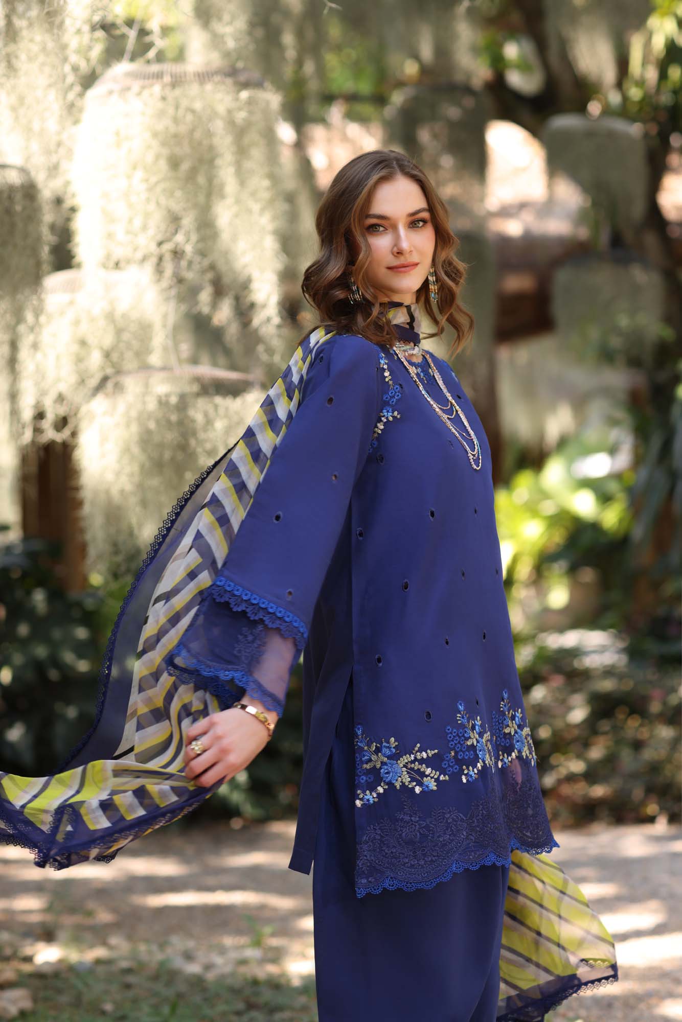 Noor by Saadia Asad | Eid Luxe Printedkari | D3-A - by - Libasekhas UK - Registered Vendor of : Noor by Saadia Asad - 100% Original Designer Dresss