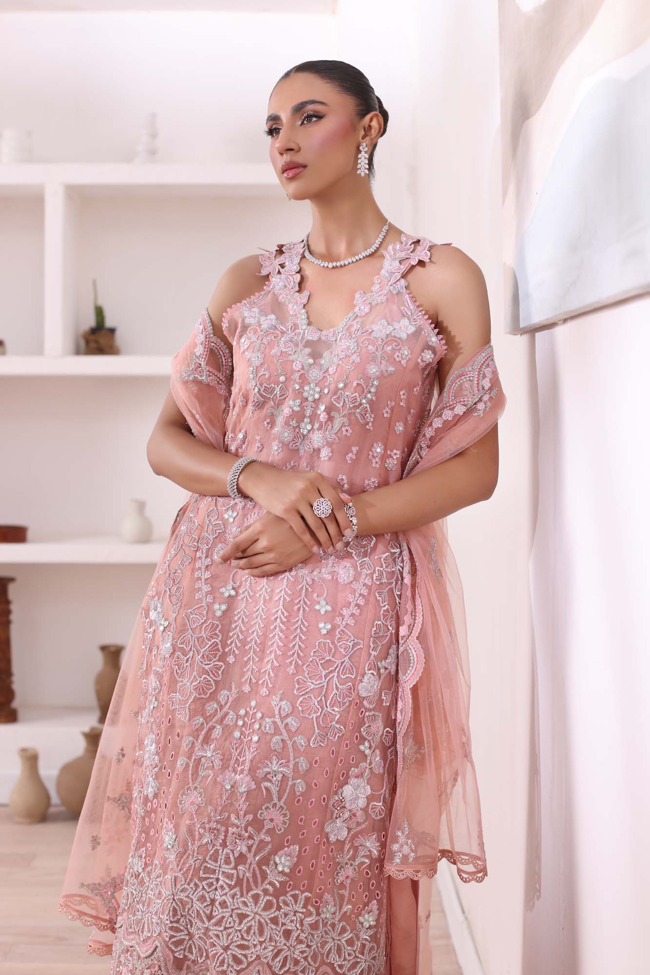 Noor by Saadia Asad | Noor Chiffon De Luxe | D6 - by - Libasekhas UK - Registered Vendor of : Noor by Saadia Asad - 100% Original Designer Dresss