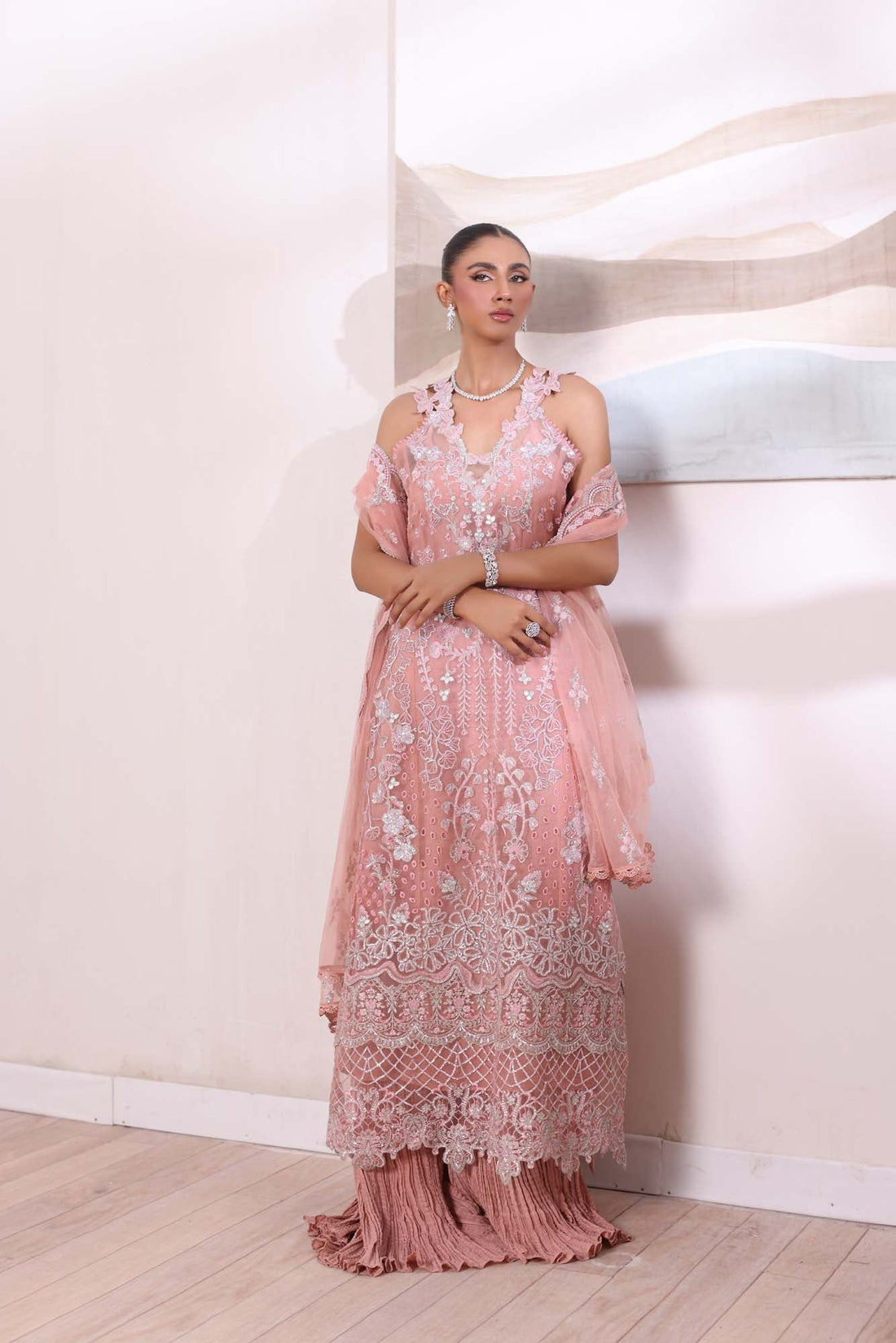 Noor by Saadia Asad | Noor Chiffon De Luxe | D6 - by - Libasekhas UK - Registered Vendor of : Noor by Saadia Asad - 100% Original Designer Dresss