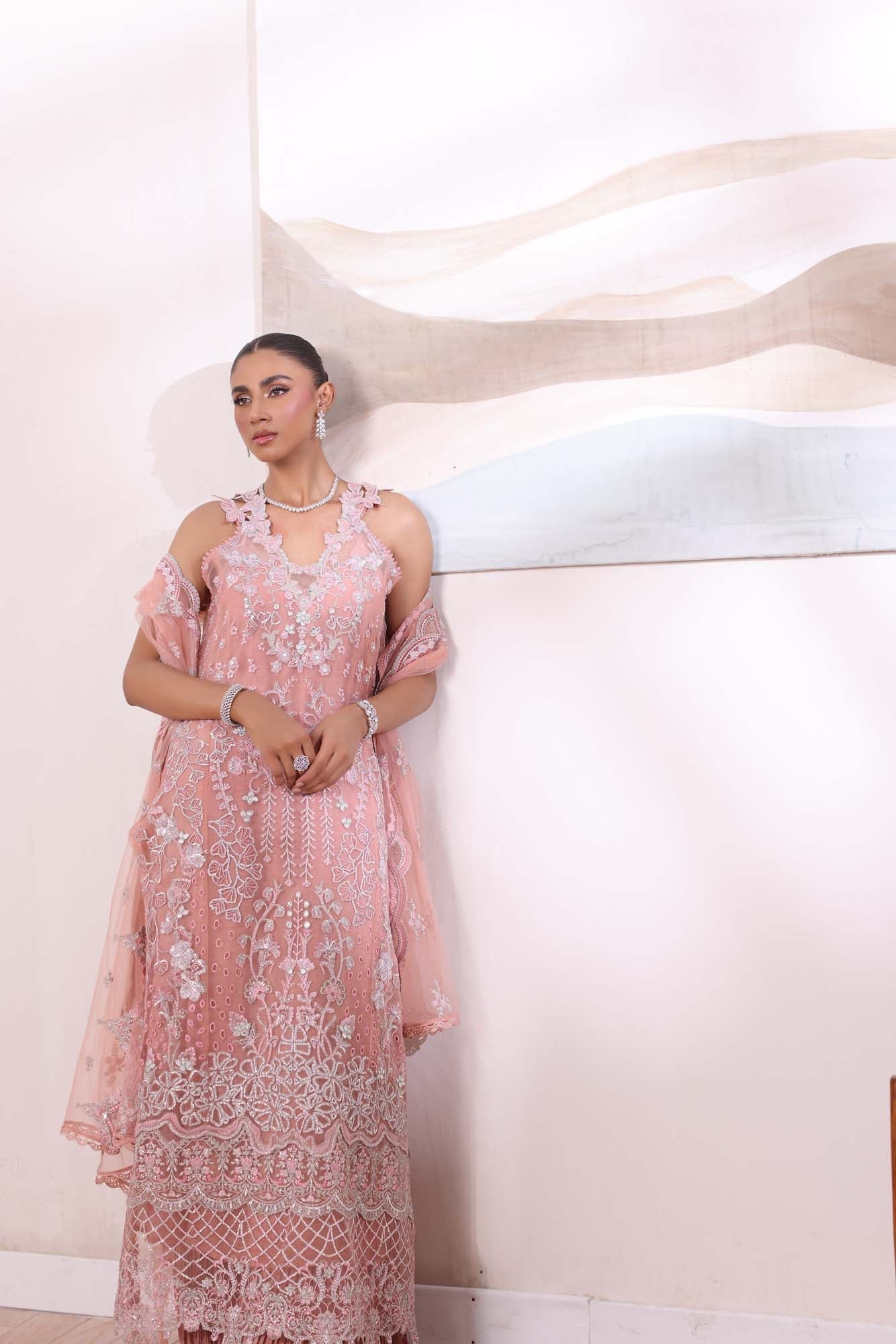 Noor by Saadia Asad | Noor Chiffon De Luxe | D6 - by - Libasekhas UK - Registered Vendor of : Noor by Saadia Asad - 100% Original Designer Dresss