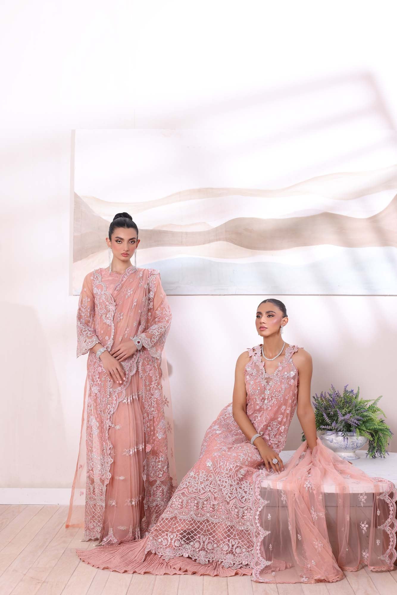 Noor by Saadia Asad | Noor Chiffon De Luxe | D6 - by - Libasekhas UK - Registered Vendor of : Noor by Saadia Asad - 100% Original Designer Dresss