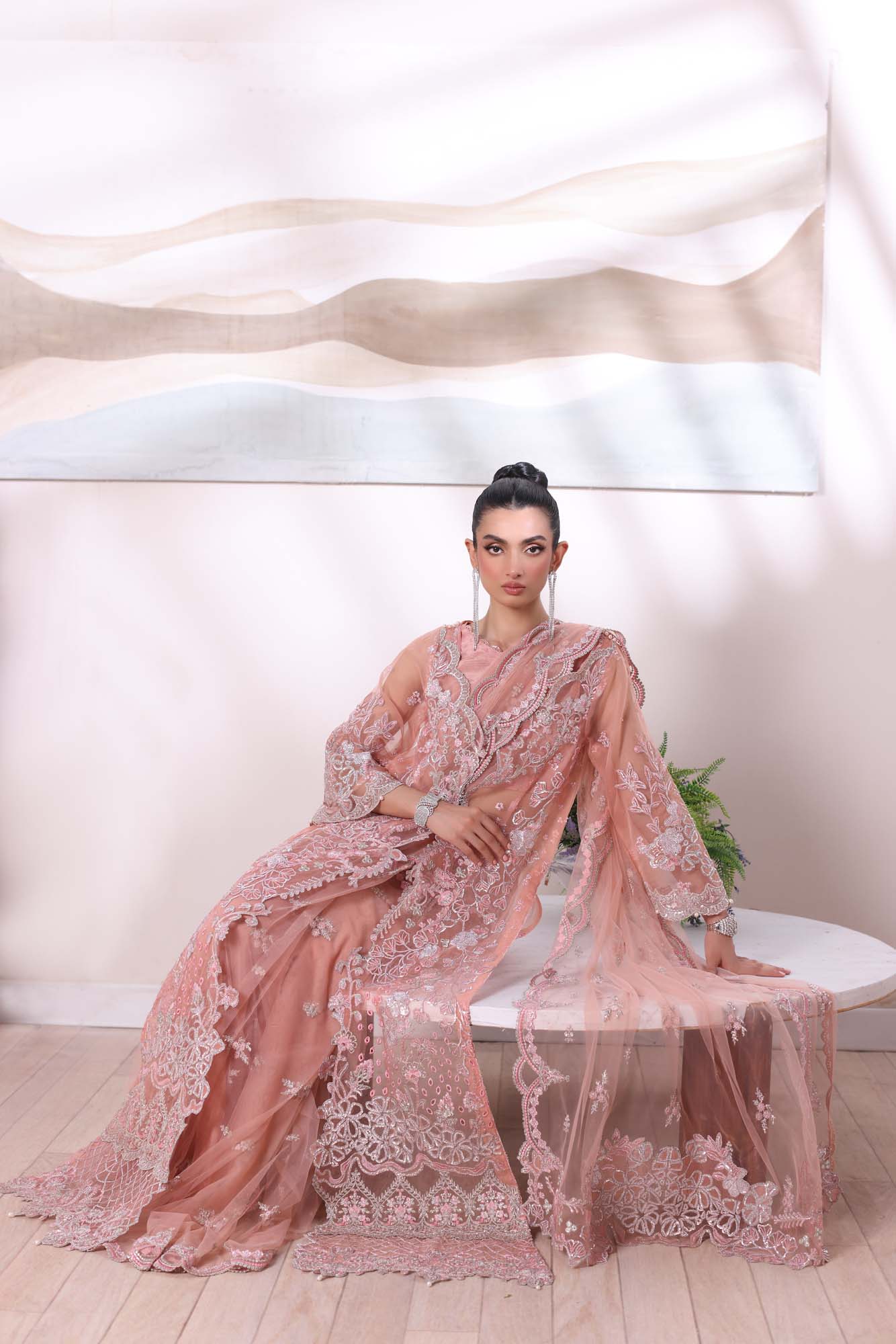 Noor by Saadia Asad | Noor Chiffon De Luxe | D6 - by - Libasekhas UK - Registered Vendor of : Noor by Saadia Asad - 100% Original Designer Dresss