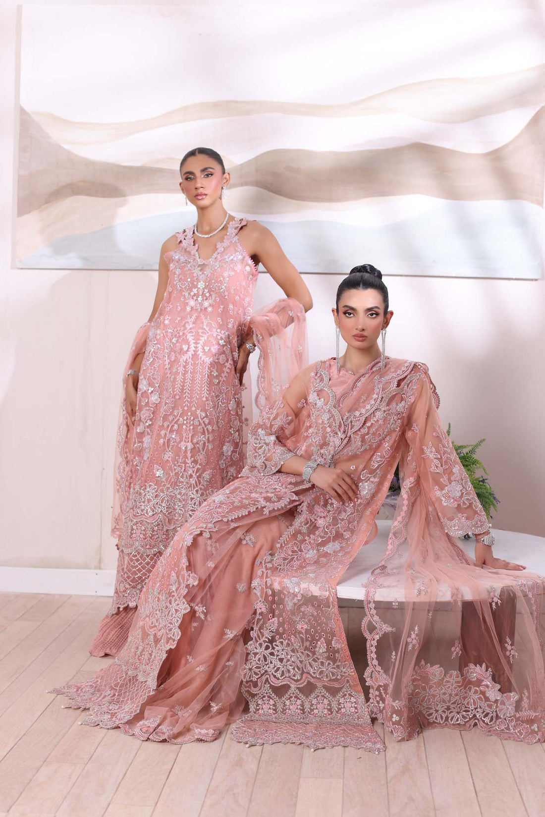 Noor by Saadia Asad | Noor Chiffon De Luxe | D6 - by - Libasekhas UK - Registered Vendor of : Noor by Saadia Asad - 100% Original Designer Dresss