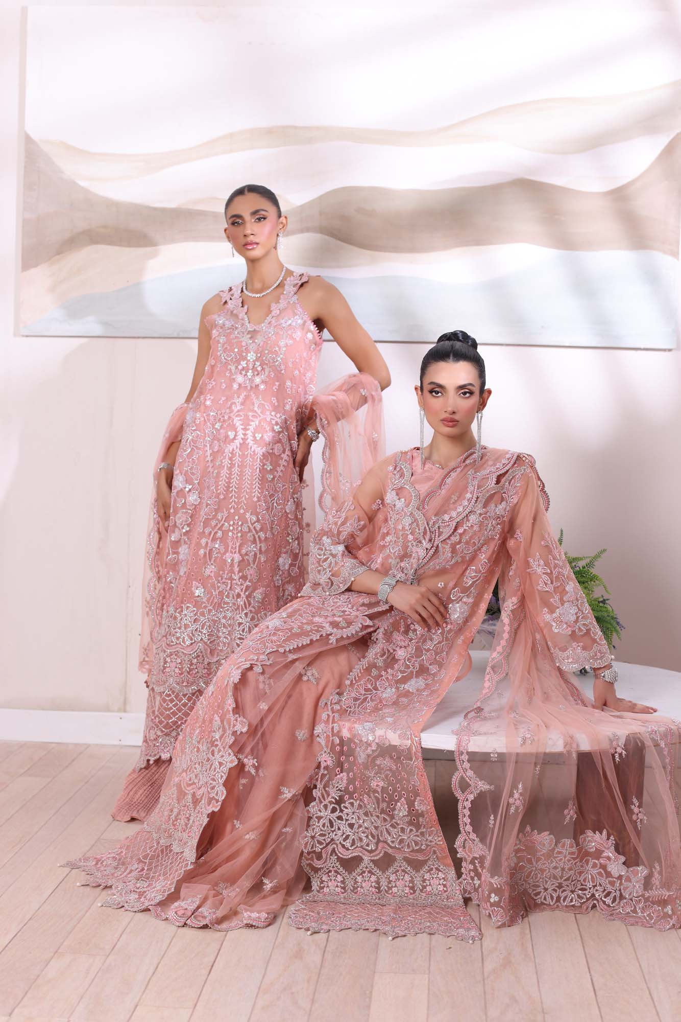 Noor by Saadia Asad | Noor Chiffon De Luxe | D6 - by - Libasekhas UK - Registered Vendor of : Noor by Saadia Asad - 100% Original Designer Dresss