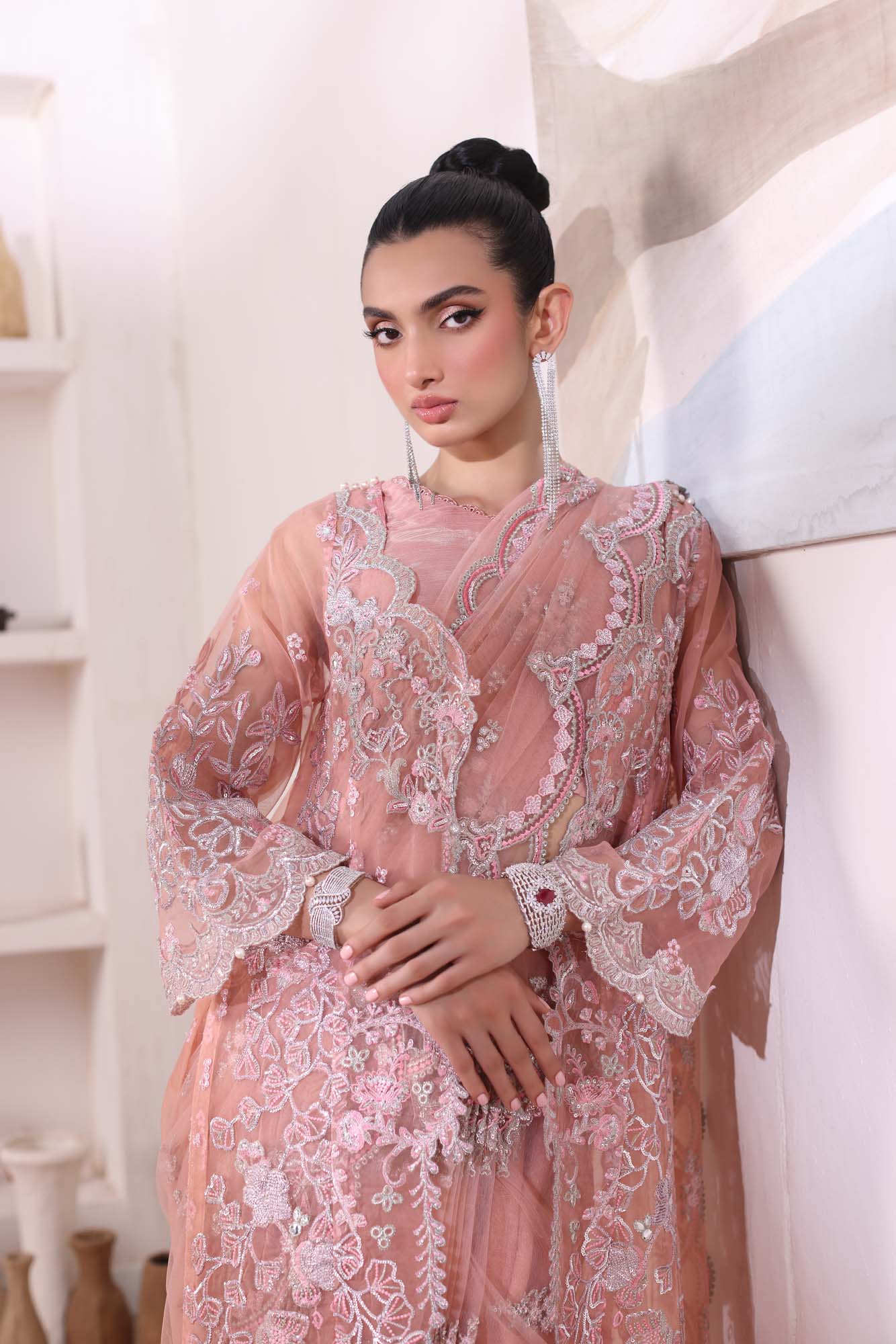 Noor by Saadia Asad | Noor Chiffon De Luxe | D6 - by - Libasekhas UK - Registered Vendor of : Noor by Saadia Asad - 100% Original Designer Dresss