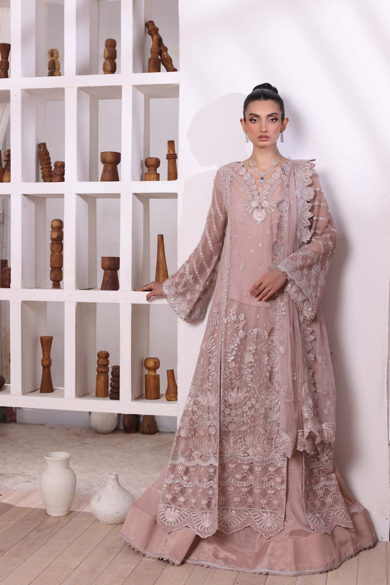 Noor by Saadia Asad | Noor Chiffon De Luxe | D3 - by - Libasekhas UK - Registered Vendor of : Noor by Saadia Asad - 100% Original Designer Dresss