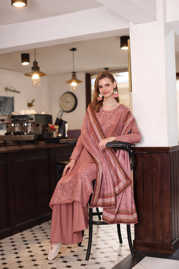 Noor by Saadia Asad | Winter Embroidered Printkhaas 25 | D2 - B - by Libasekhas UK - Registered Vendor of : Noor by Saadia Asad - 100% Original Designer Dress