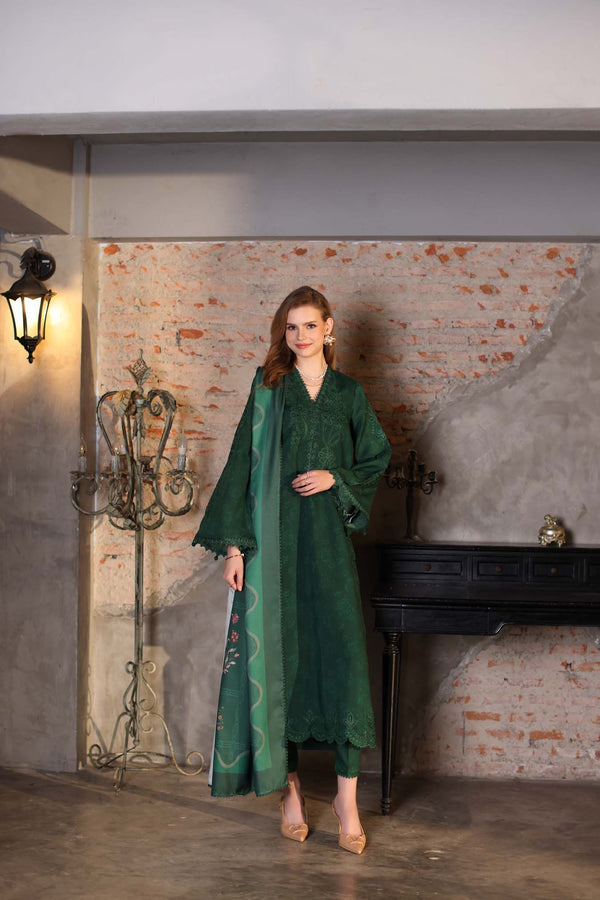 Noor by Saadia Asad | Winter Embroidered Printkhaas 25 | D3 - A - by Libasekhas UK - Registered Vendor of : Noor by Saadia Asad - 100% Original Designer Dress
