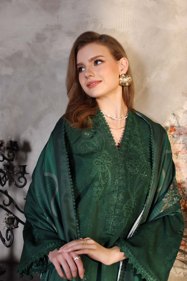 Noor by Saadia Asad | Winter Embroidered Printkhaas 25 | D3 - A - by Libasekhas UK - Registered Vendor of : Noor by Saadia Asad - 100% Original Designer Dress