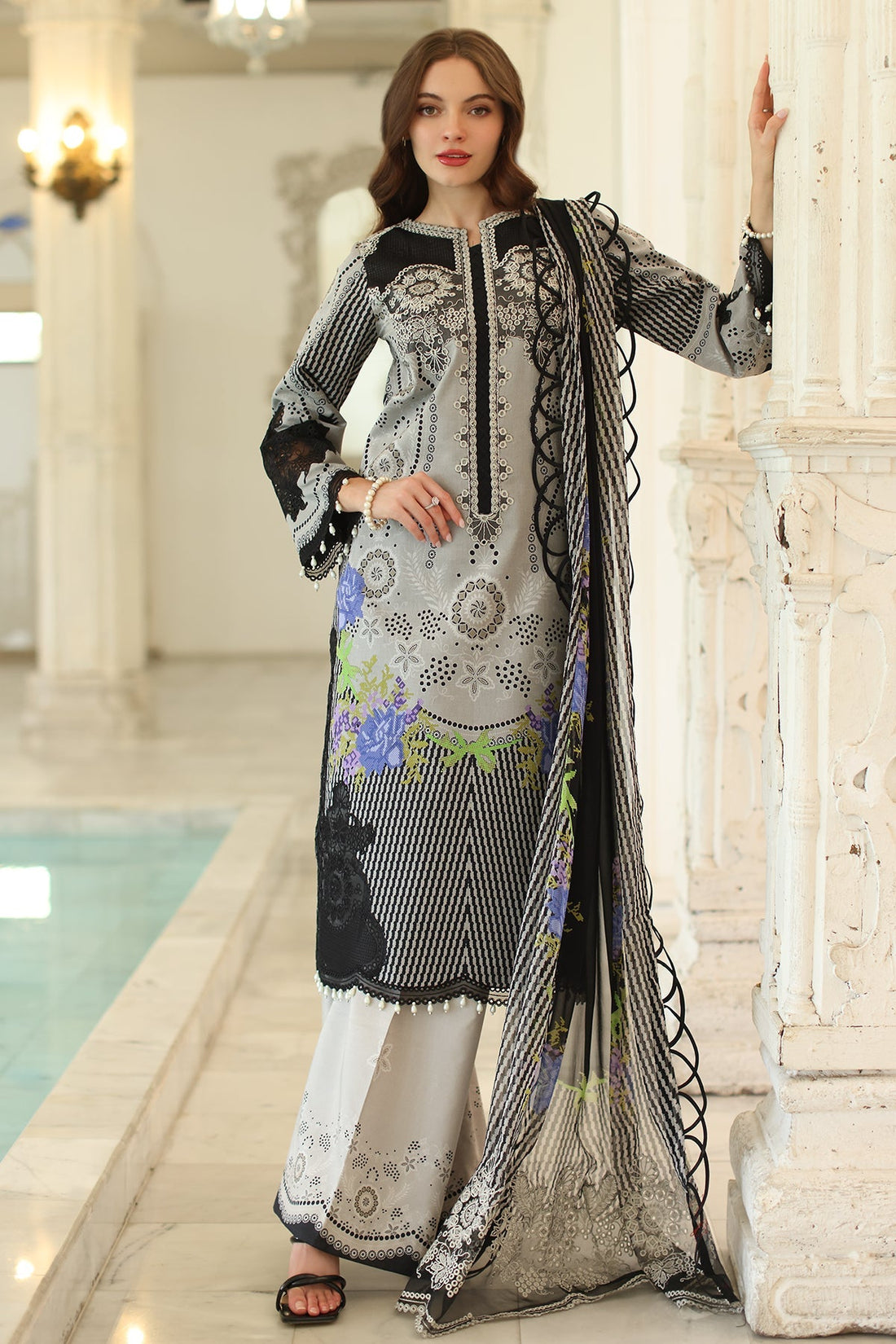 Charizma | Aniq Lawn Collection | AN5-02 - Ladies Clothes -  Libasekhas