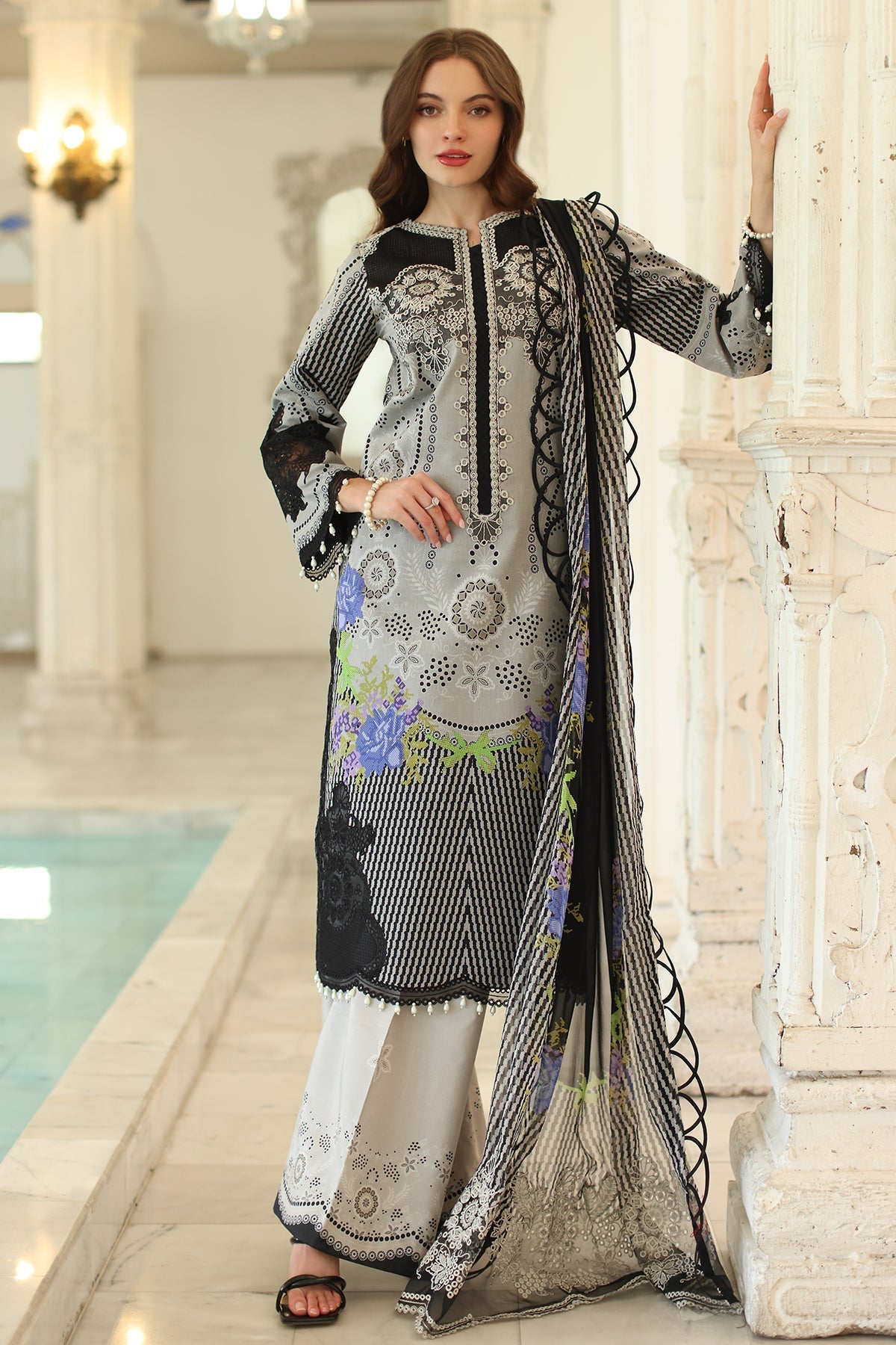 Charizma | Aniq Lawn Collection | AN5-02 - Ladies Clothes -  Libasekhas