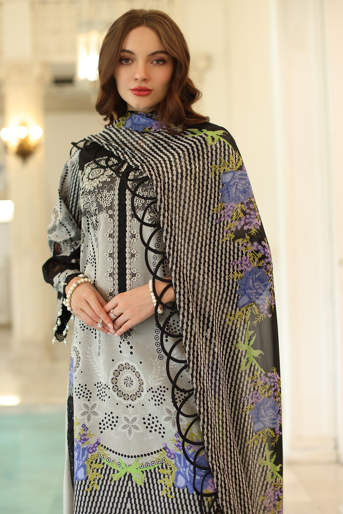 Charizma | Aniq Lawn Collection | AN5-02 - Ladies Clothes -  Libasekhas