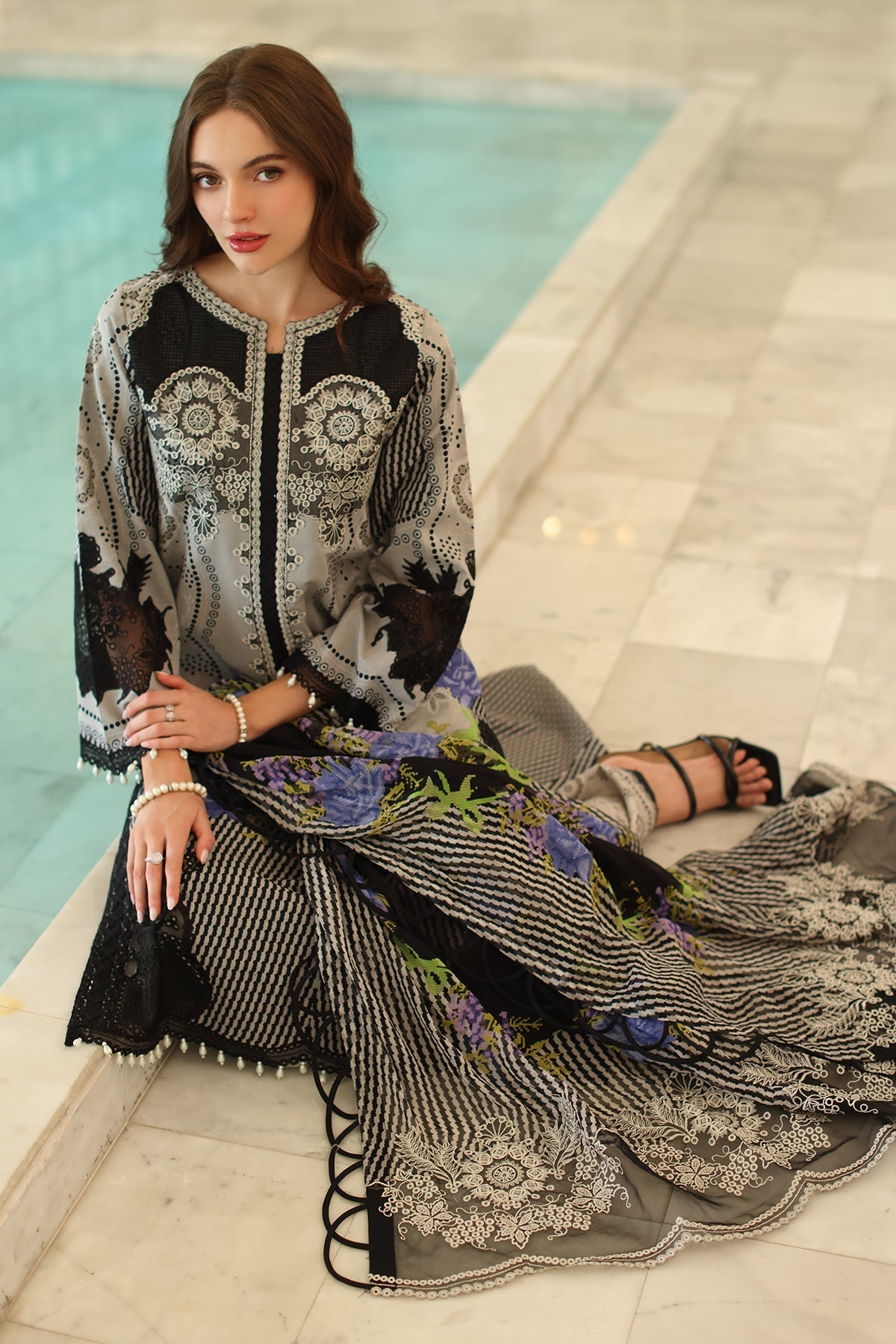 Charizma | Aniq Lawn Collection | AN5-02 - Ladies Clothes -  Libasekhas
