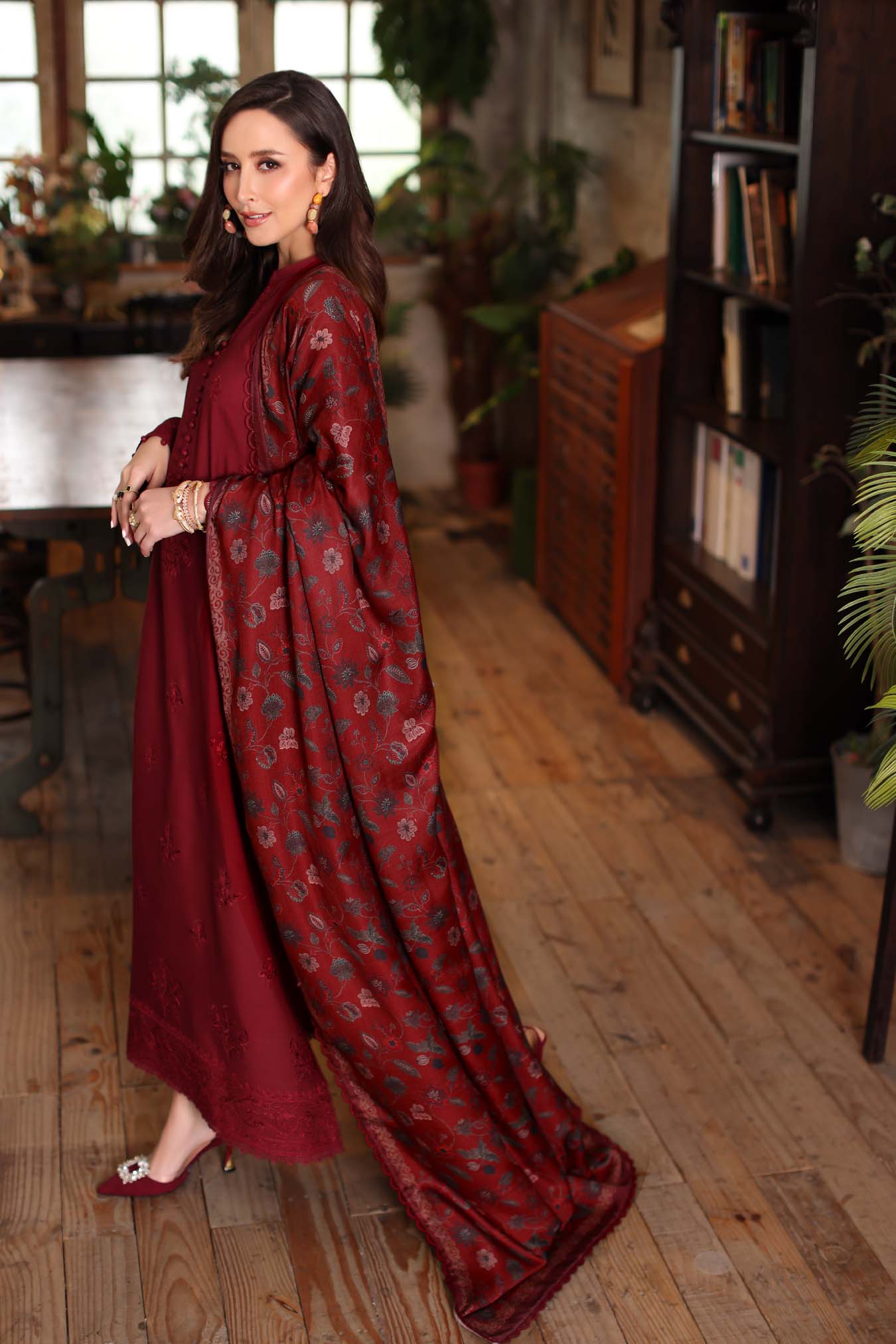 Saadia Asad | Winter Printkhaas 25 | D4 - A - by Libasekhas UK - Registered Vendor of : Saadia Asad - 100% Original Designer Dress