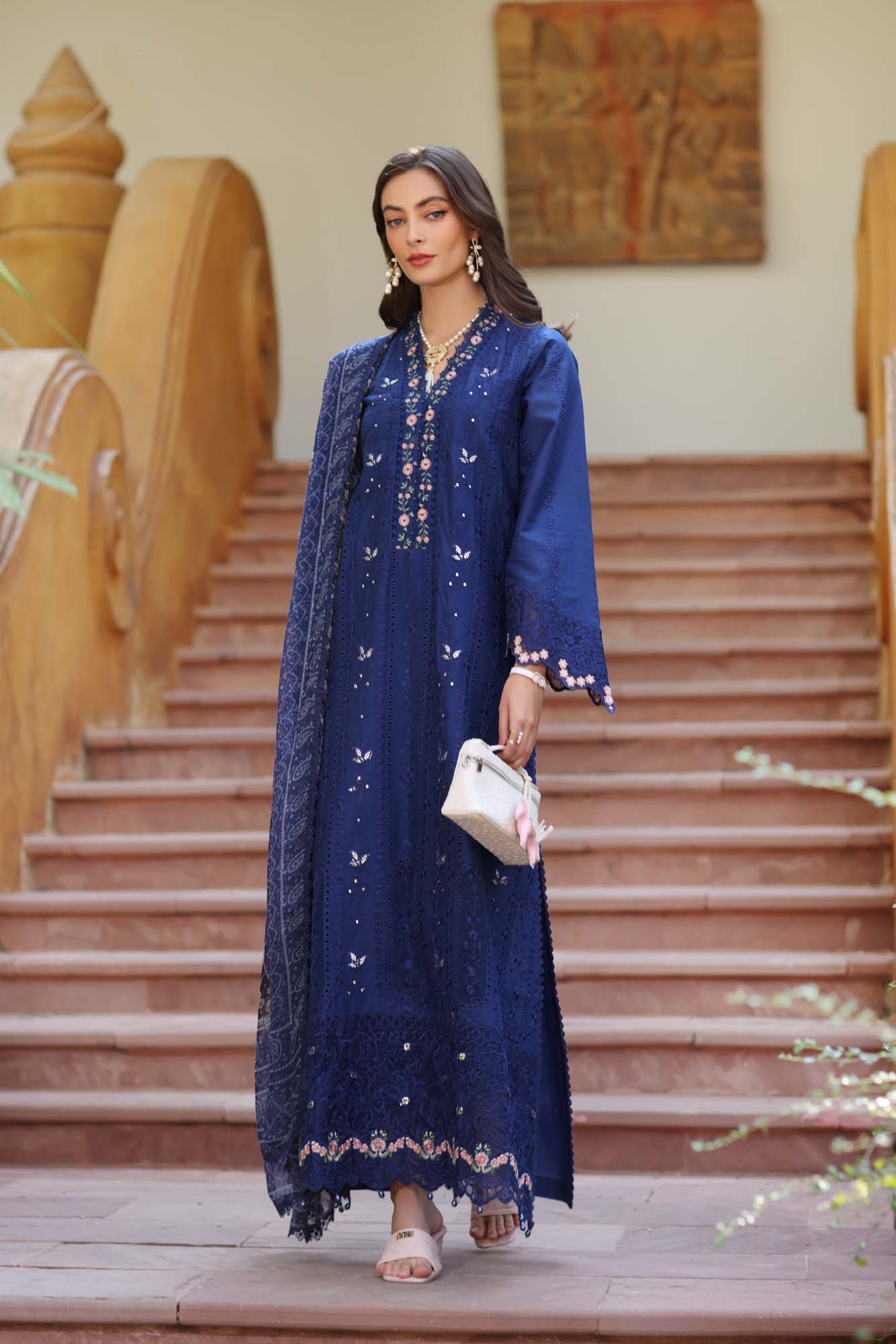 Noor by Saadia Asad | Eid Luxury Laserkari 25 | D5-B - by - Libasekhas UK - Registered Vendor of : Noor by Saadia Asad - 100% Original Designer Dresss