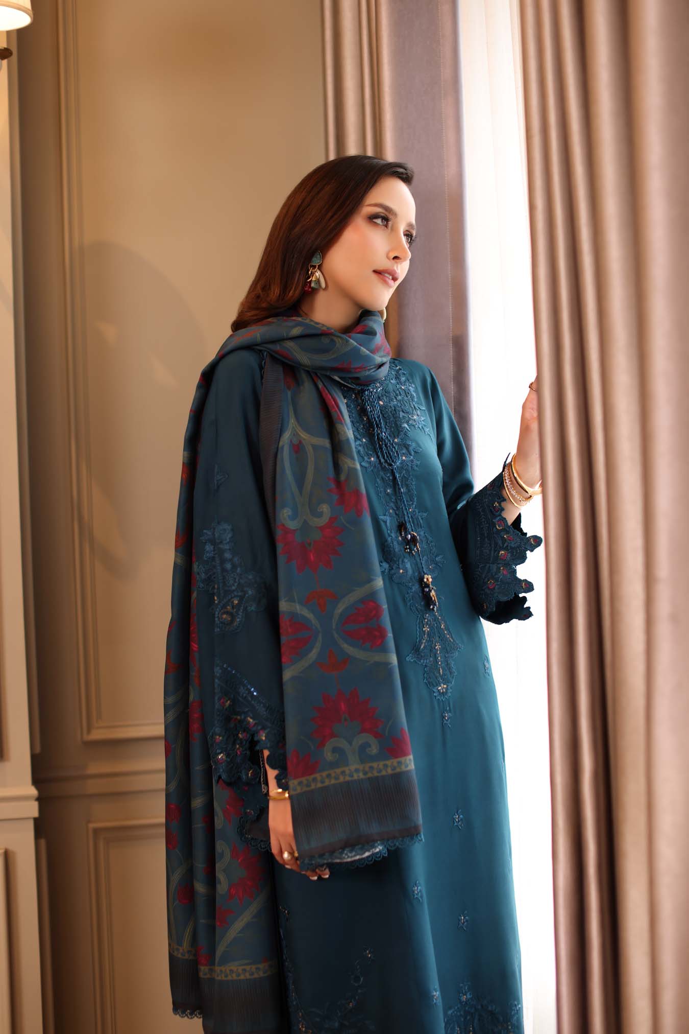 Saadia Asad | Winter Printkhaas 25 | D5 - B - by Libasekhas UK - Registered Vendor of : Saadia Asad - 100% Original Designer Dress