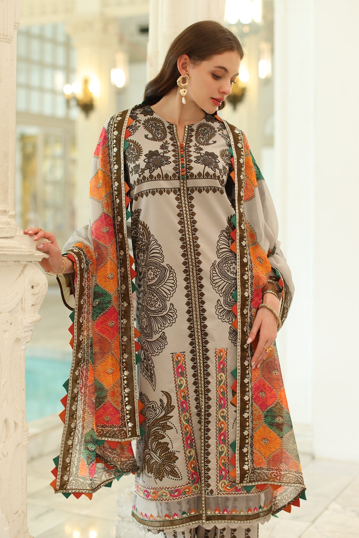 Charizma | Aniq Lawn Collection | AN5-08 - Ladies Clothes -  Libasekhas