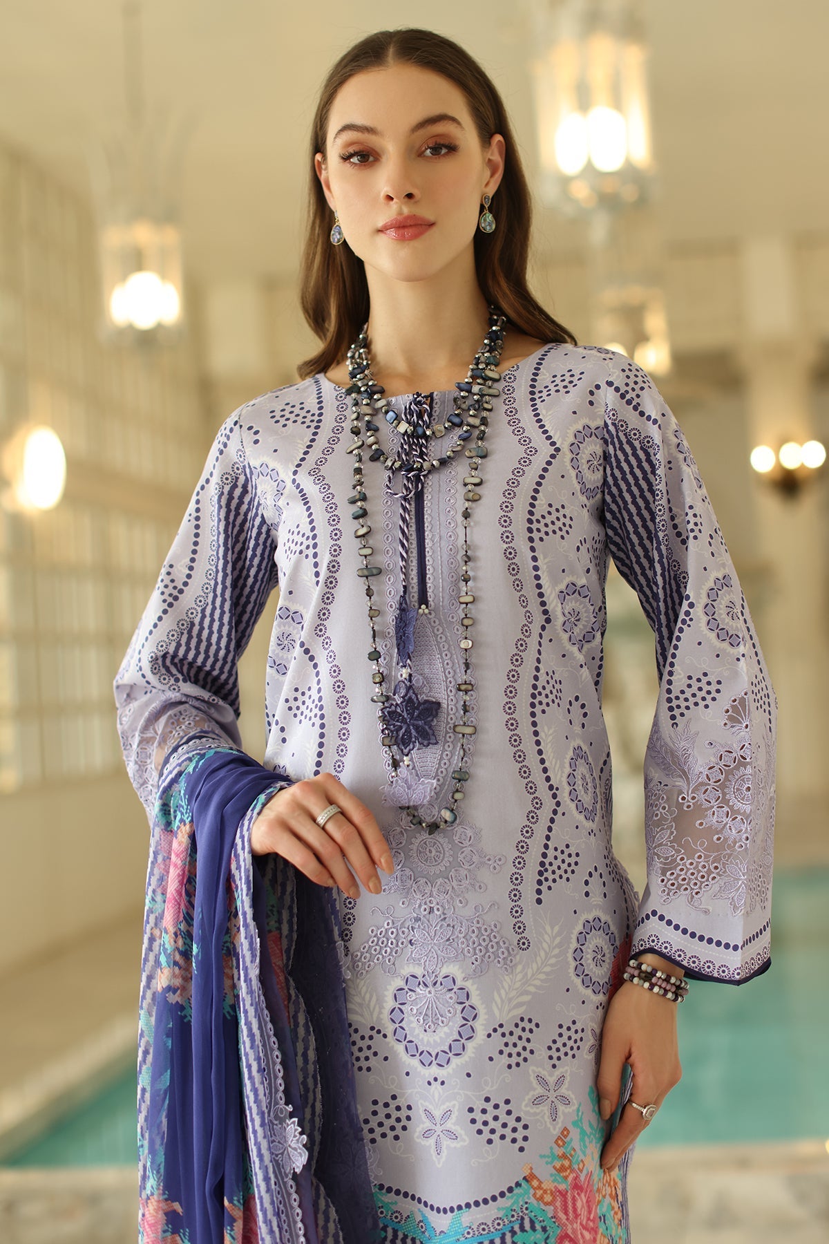 Charizma | Aniq Lawn Collection | AN5-01 - Ladies Clothes -  Libasekhas