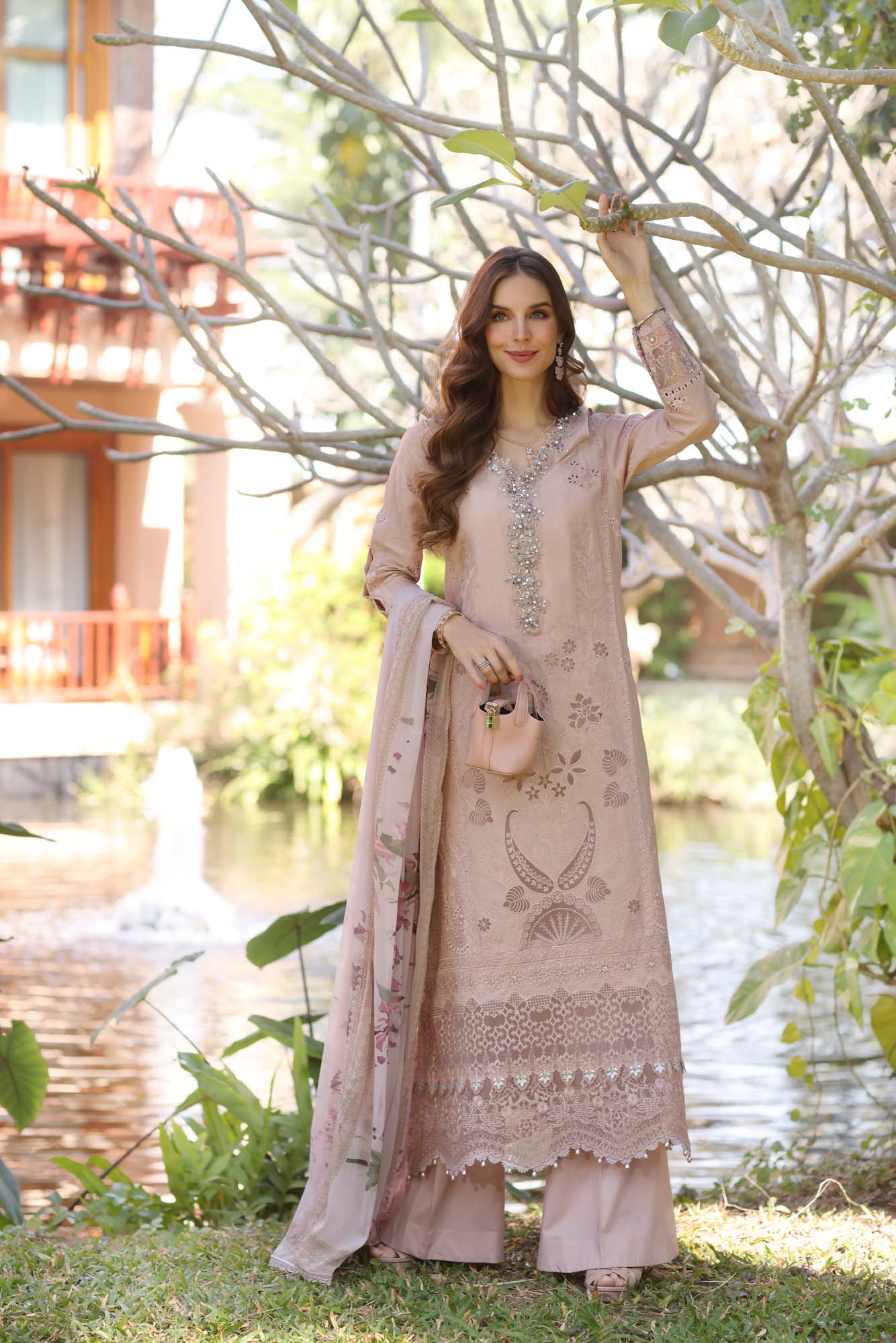 Noor by Saadia Asad | Eid Luxury Laserkari 25 | D6-B - by - Libasekhas UK - Registered Vendor of : Noor by Saadia Asad - 100% Original Designer Dresss