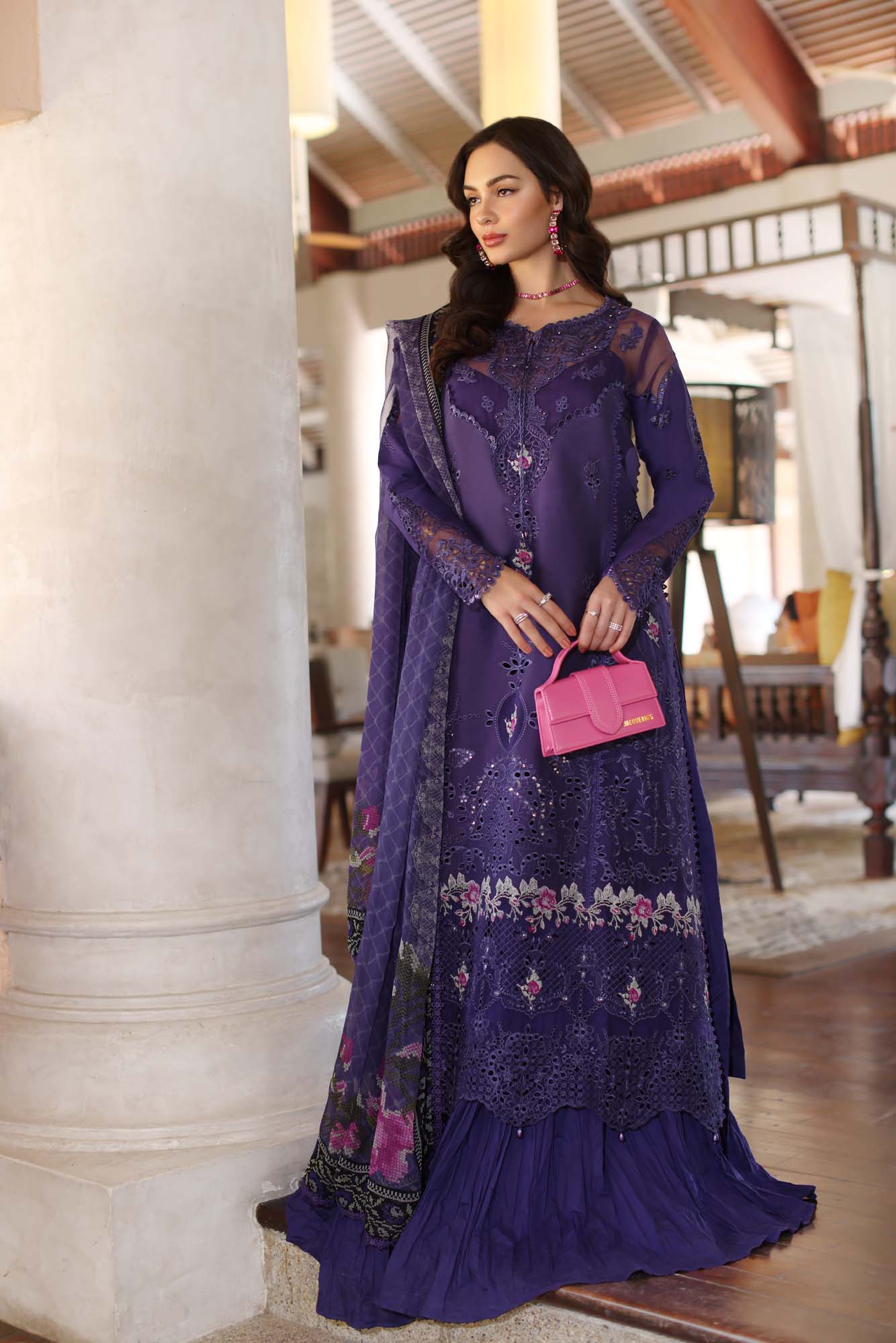 Noor by Saadia Asad | Eid Luxury Laserkari 25 | D4-B - by - Libasekhas UK - Registered Vendor of : Noor by Saadia Asad - 100% Original Designer Dresss