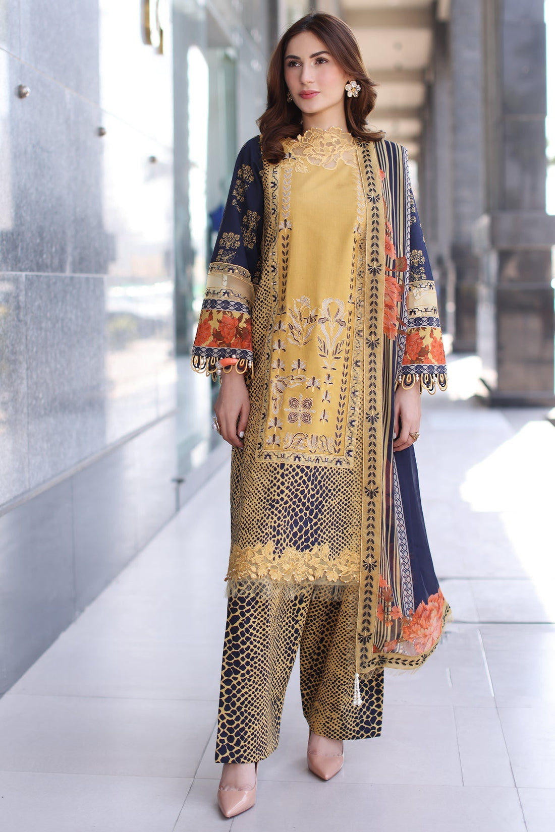 Charizma | Combination Lawn | CC5-28 - by - Libasekhas UK - Registered Vendor of : Charizma - 100% Original Designer Dresss