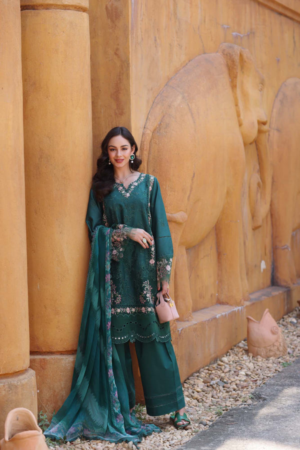Noor by Saadia Asad | Eid Luxury Laserkari 25 | D10-A - by - Libasekhas UK - Registered Vendor of : Noor by Saadia Asad - 100% Original Designer Dresss
