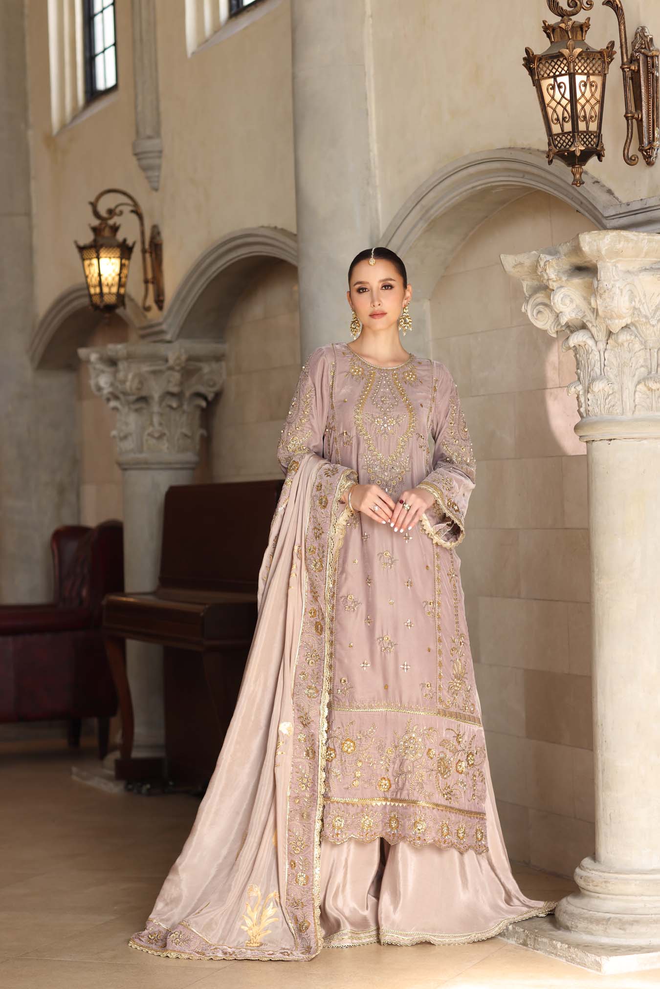 Noor by Saadia Asad | Handcrafted Velvet 25 | Khayal - by Libasekhas UK - Registered Vendor of : Noor by Saadia Asad - 100% Original Designer Dress