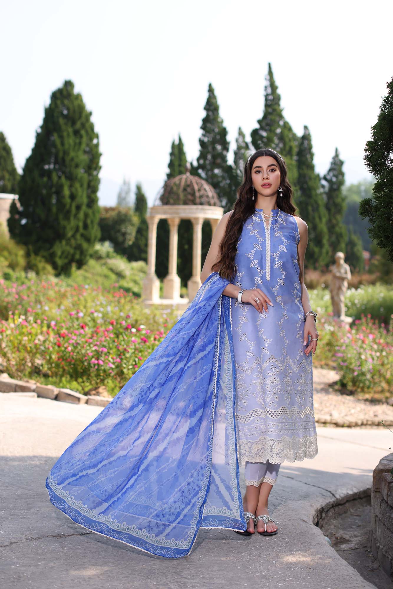 Noor by Saadia Asad | Eid Luxe Printkari 24 | D8 - by - Libasekhas UK - Registered Vendor of : Noor by Saadia Asad - 100% Original Designer Dresss