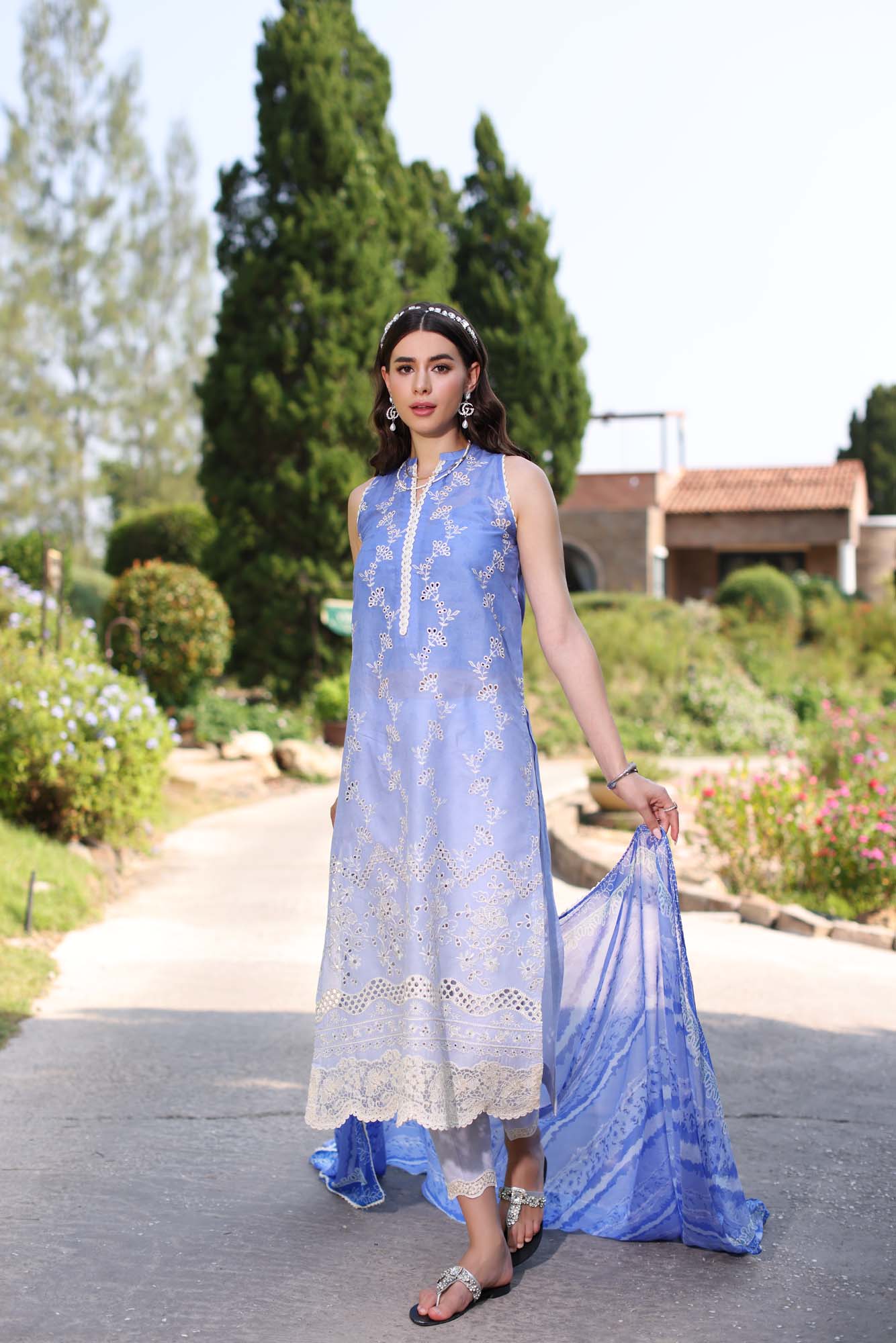 Noor by Saadia Asad | Eid Luxe Printkari 24 | D8 - by - Libasekhas UK - Registered Vendor of : Noor by Saadia Asad - 100% Original Designer Dresss