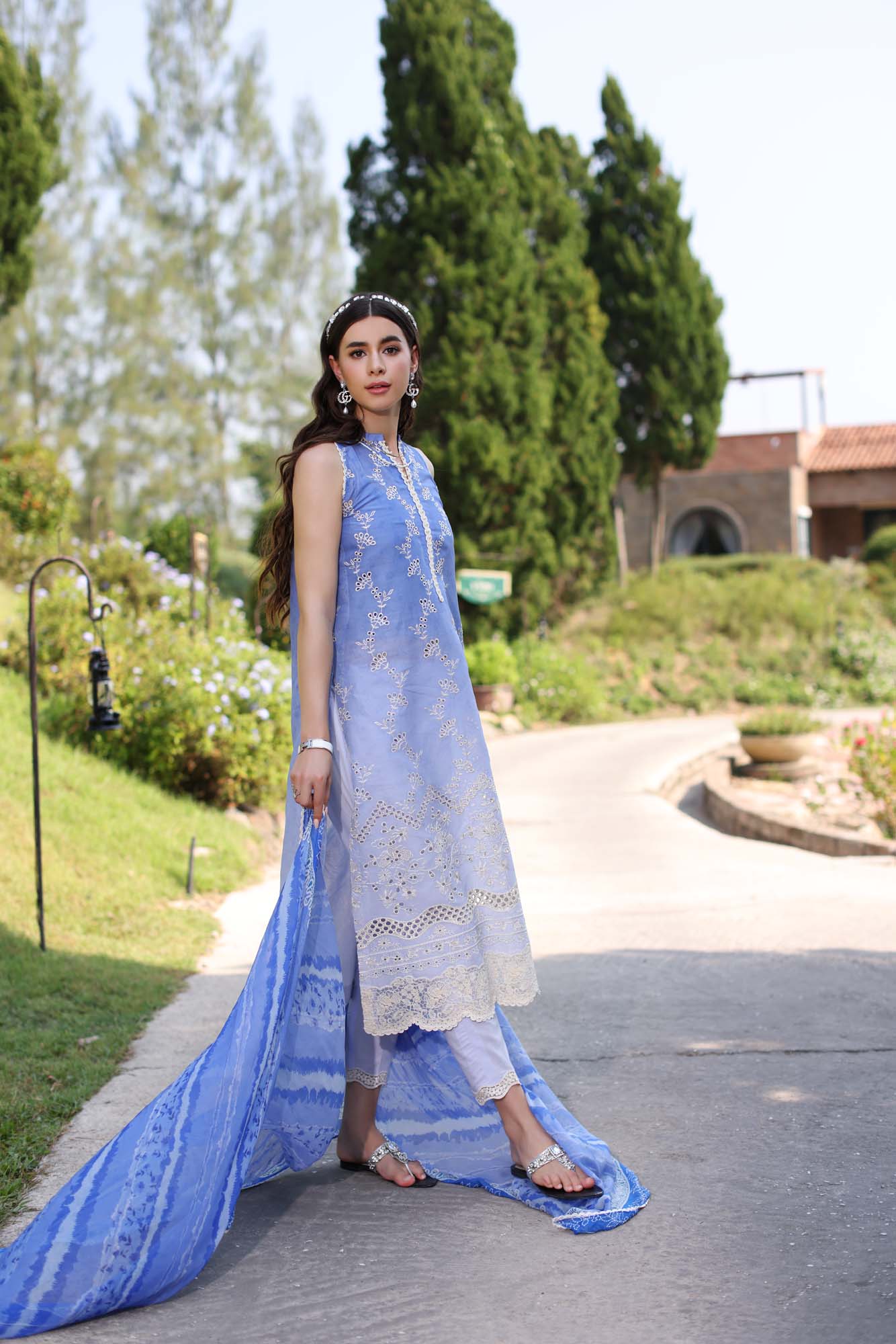 Noor by Saadia Asad | Eid Luxe Printkari 24 | D8 - by - Libasekhas UK - Registered Vendor of : Noor by Saadia Asad - 100% Original Designer Dresss