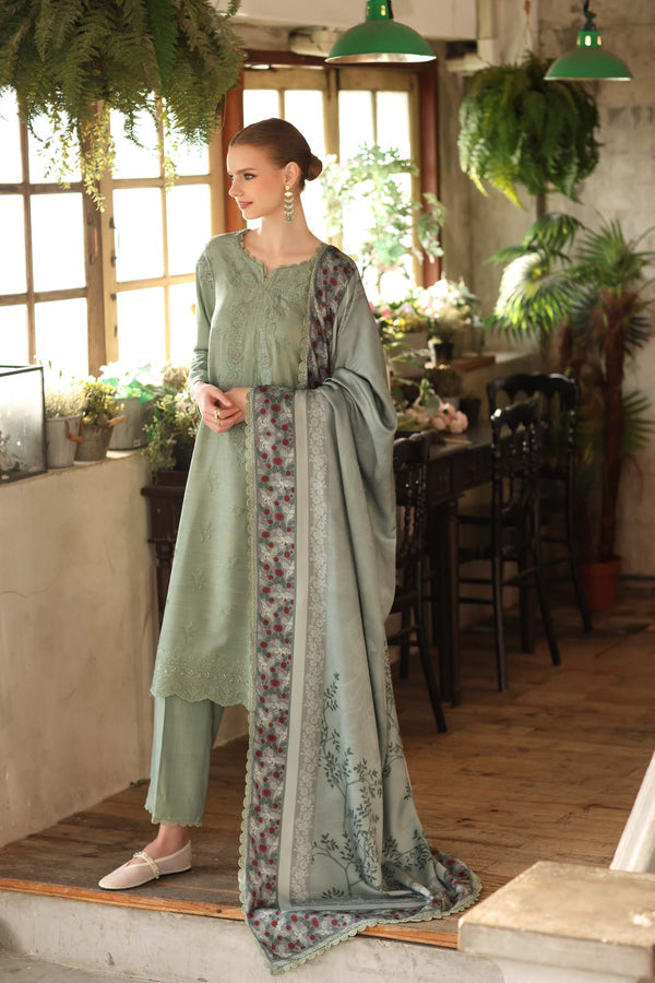 Noor by Saadia Asad | Winter Embroidered Printkhaas 25 | D8 - A - by Libasekhas UK - Registered Vendor of : Noor by Saadia Asad - 100% Original Designer Dress