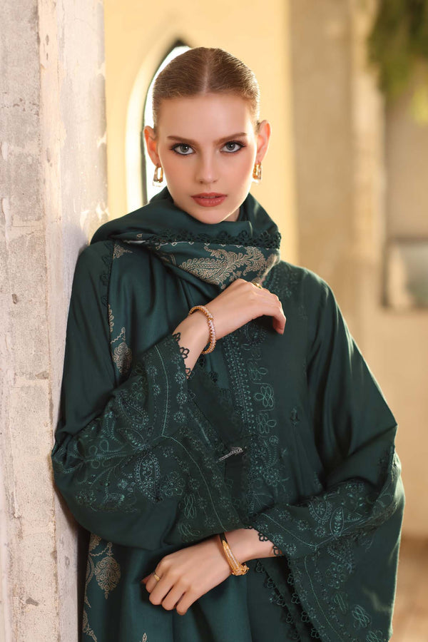 Noor by Saadia Asad | Winter Embroidered Printkhaas 25 | D9- A - by Libasekhas UK - Registered Vendor of : Noor by Saadia Asad - 100% Original Designer Dress