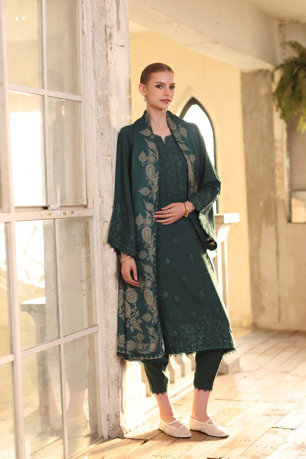 Noor by Saadia Asad | Winter Embroidered Printkhaas 25 | D9- A - by Libasekhas UK - Registered Vendor of : Noor by Saadia Asad - 100% Original Designer Dress