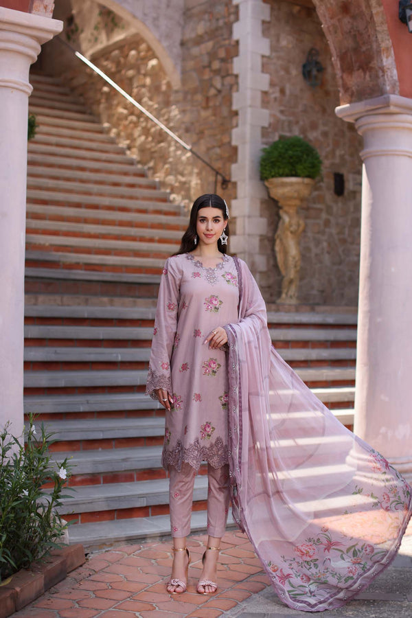Noor by Saadia Asad | Eid Luxe Printkari 24 | D4 - by - Libasekhas UK - Registered Vendor of : Noor by Saadia Asad - 100% Original Designer Dresss