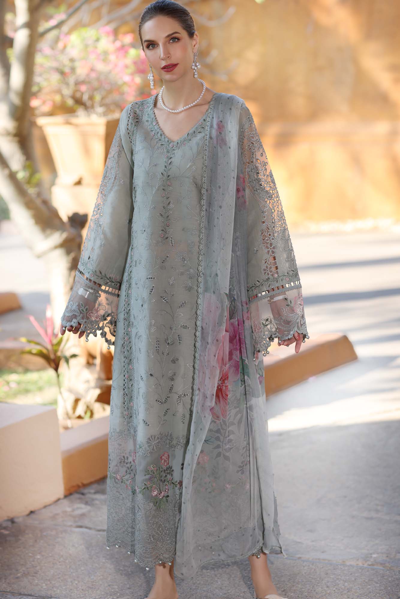 Noor by Saadia Asad | Eid Luxury Laserkari 25 | D1-A - by - Libasekhas UK - Registered Vendor of : Noor by Saadia Asad - 100% Original Designer Dresss