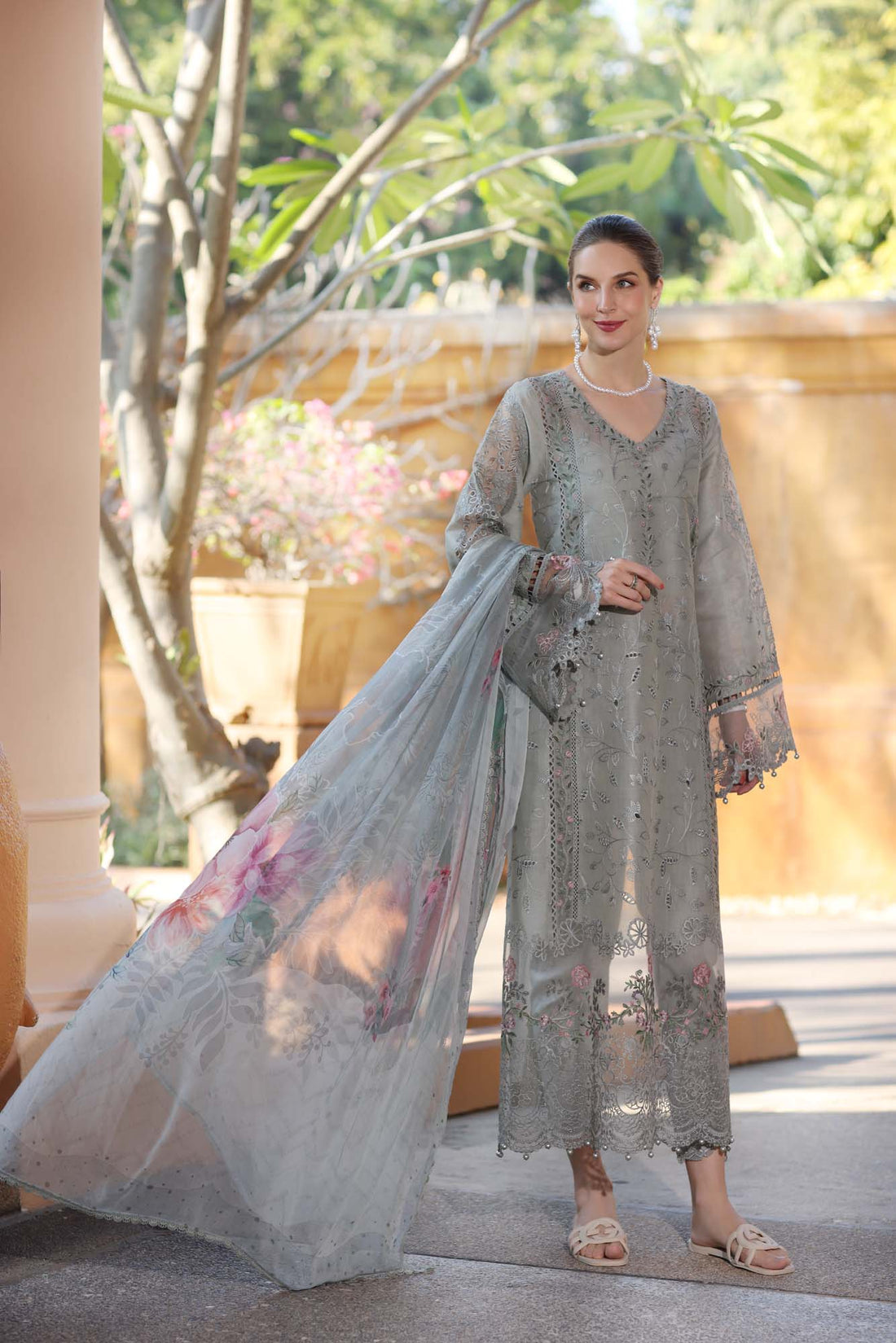 Noor by Saadia Asad | Eid Luxury Laserkari 25 | D1-A - by - Libasekhas UK - Registered Vendor of : Noor by Saadia Asad - 100% Original Designer Dresss