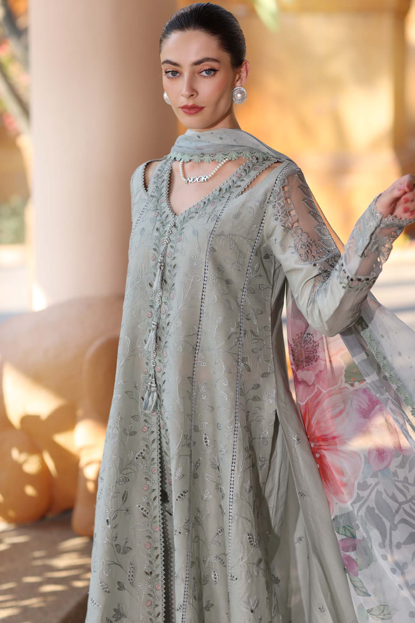Noor by Saadia Asad | Eid Luxury Laserkari 25 | D1-A - by - Libasekhas UK - Registered Vendor of : Noor by Saadia Asad - 100% Original Designer Dresss
