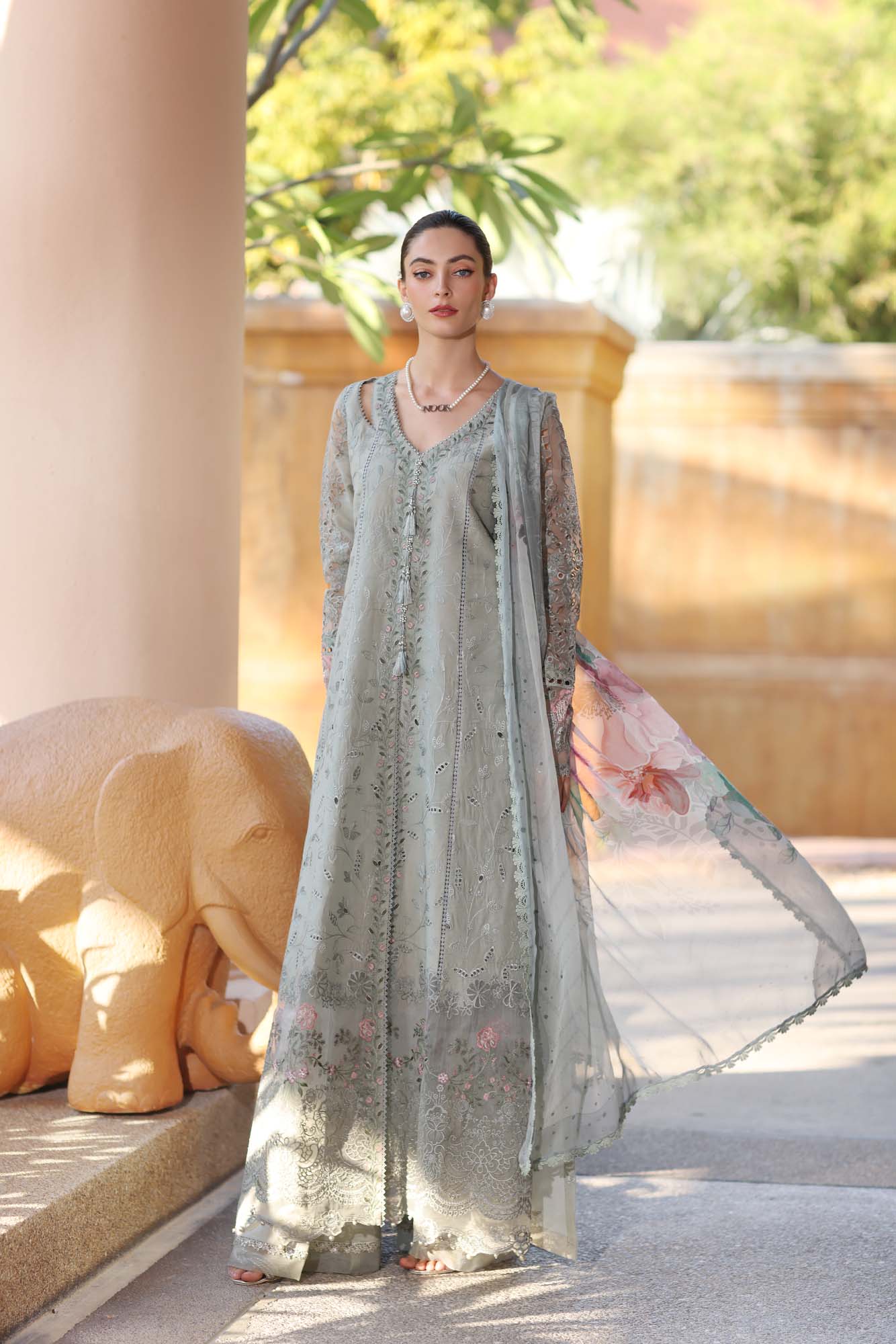 Noor by Saadia Asad | Eid Luxury Laserkari 25 | D1-A - by - Libasekhas UK - Registered Vendor of : Noor by Saadia Asad - 100% Original Designer Dresss