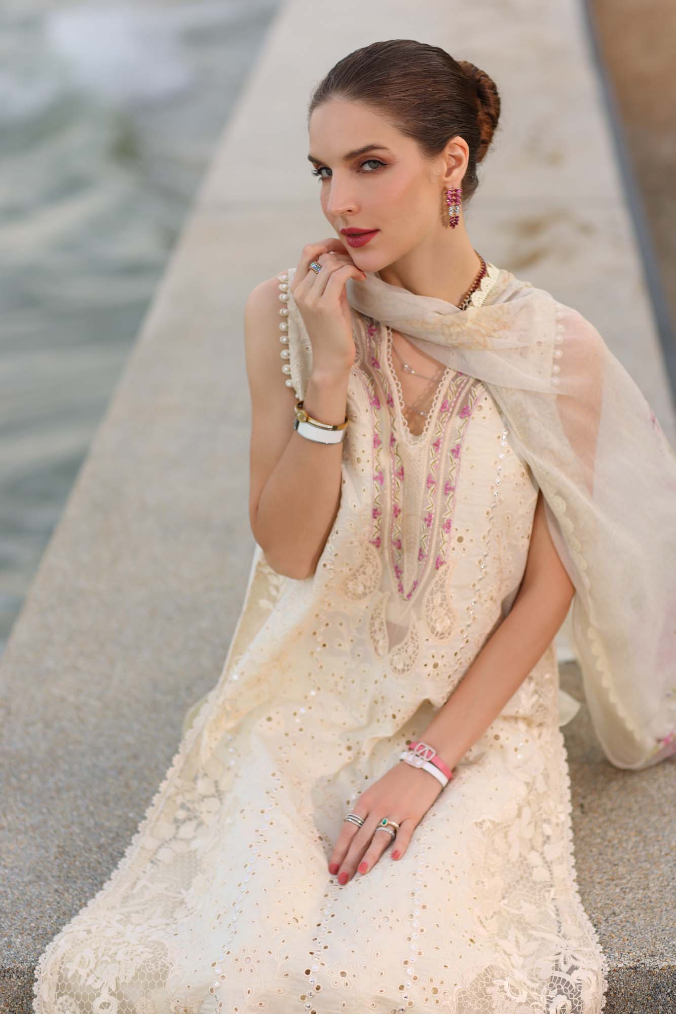 Noor by Saadia Asad | Eid Luxury Laserkari 25 | D3-A - by - Libasekhas UK - Registered Vendor of : Noor by Saadia Asad - 100% Original Designer Dresss