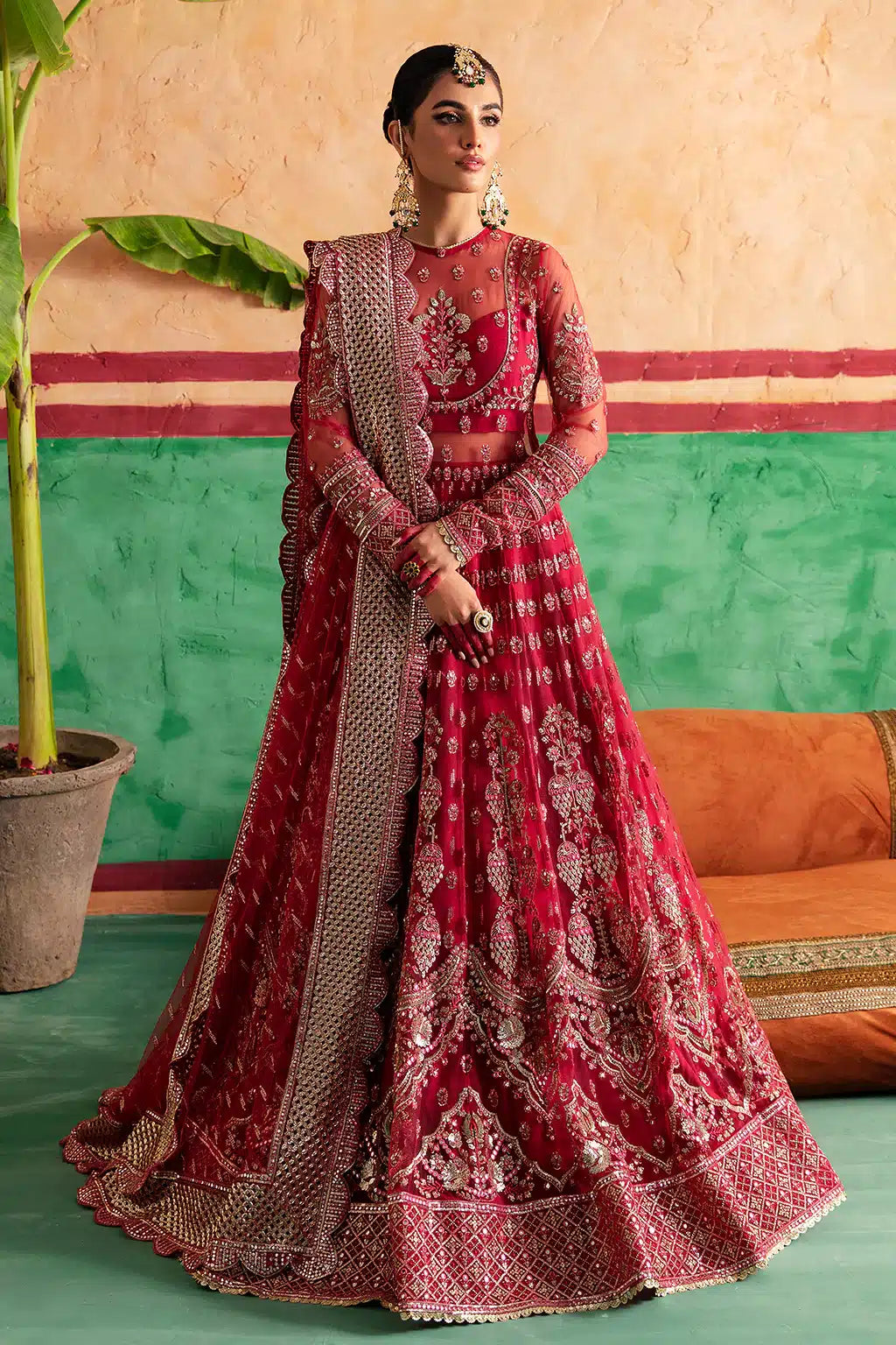 Afrozeh | Shehnai Wedding Formals 23 | Gulabposh - by - Libasekhas UK - Registered Vendor of : Afrozeh - 100% Original Designer Dresss