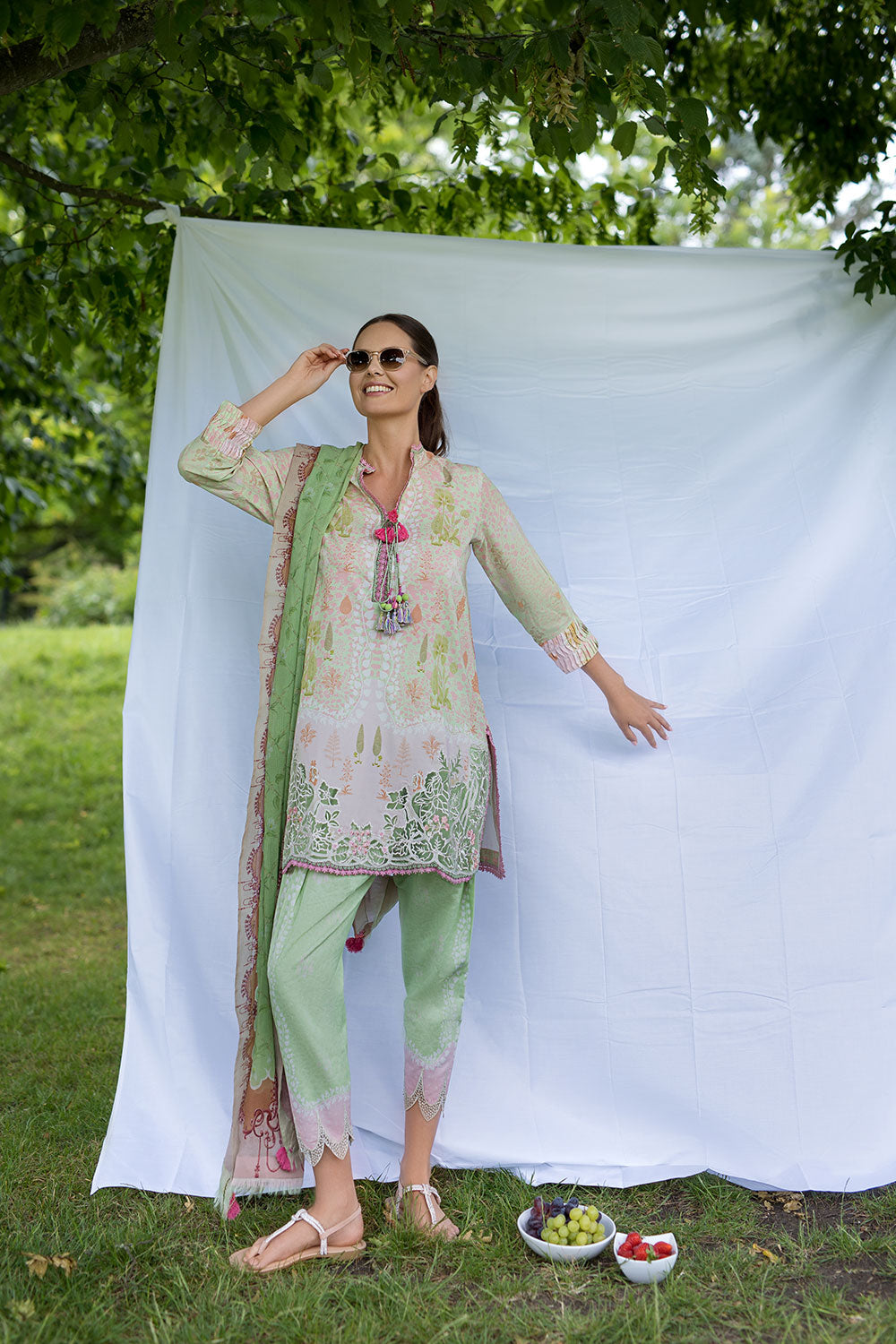 Sobia Nazir | Prints 26 | 2A - by Libasekhas UK - Registered Vendor of : Sobia Nazir - 100% Original Designer Dress