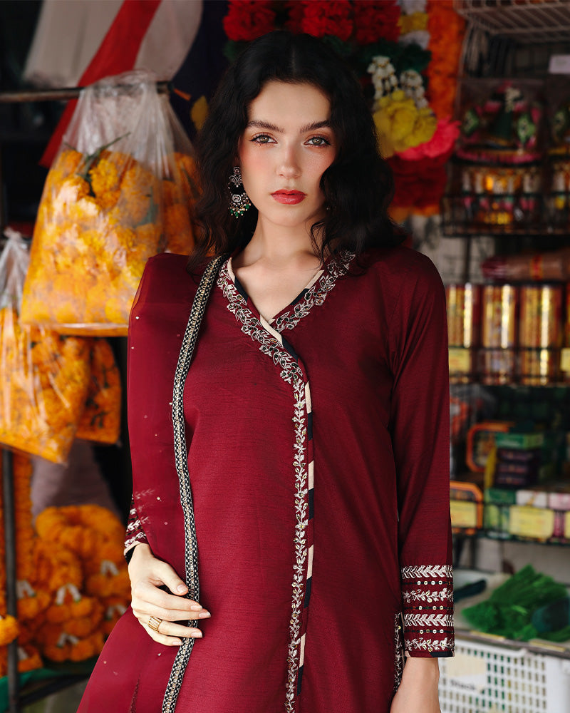 Ain | Prestige Festive Edit | AN-142 F - by Libasekhas UK - Registered Vendor of : Ain - 100% Original Designer Dress