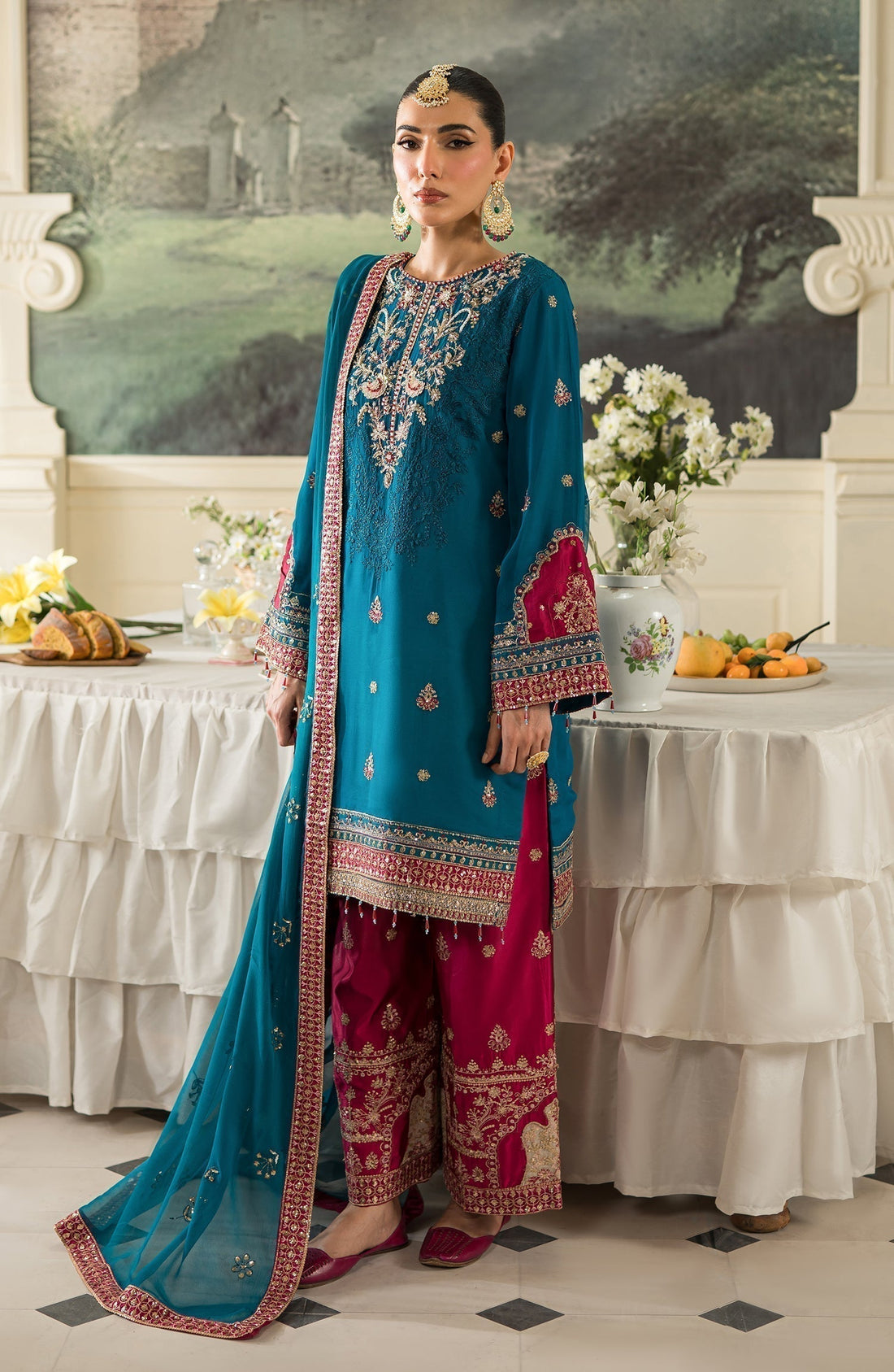Emaan Adeel | Suave Luxury Formals 24 | LARA - by - Libasekhas UK - Registered Vendor of : Emaan Adeel - 100% Original Designer Dresss