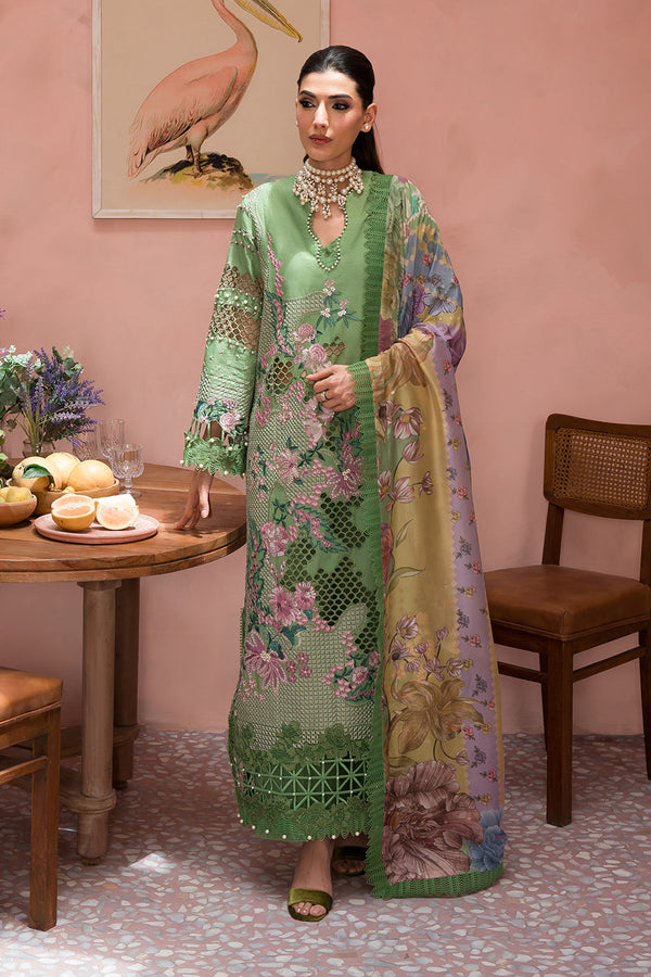 Afrozeh | The Pinted Grden Lawn 24 | Celestial Bouquet - by - Libasekhas UK - Registered Vendor of : Afrozeh - 100% Original Designer Dresss