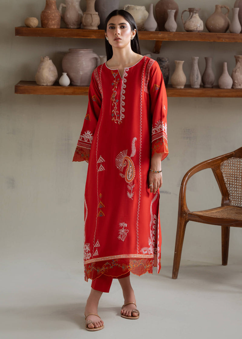 Jeem | Summer 25 RTW | KIARA RUST - by Libasekhas UK - Registered Vendor of : Jeem - 100% Original Designer Dress