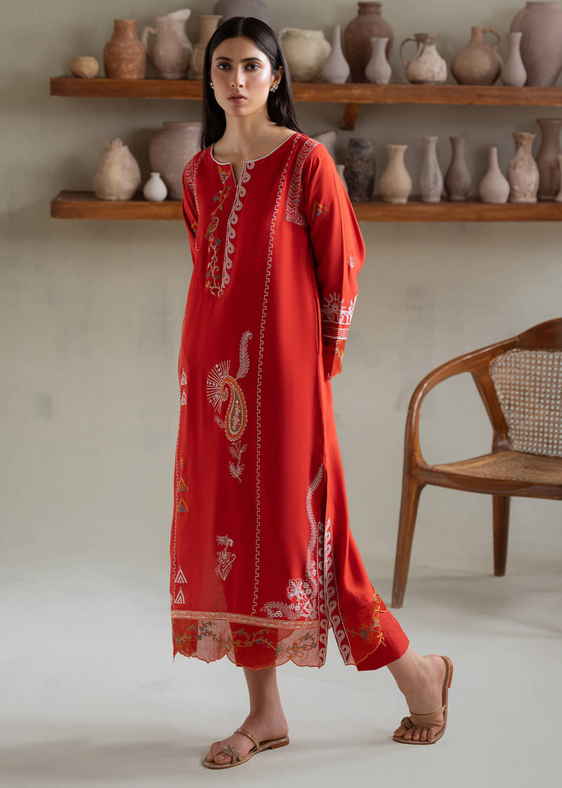Jeem | Summer 25 RTW | KIARA RUST - by Libasekhas UK - Registered Vendor of : Jeem - 100% Original Designer Dress